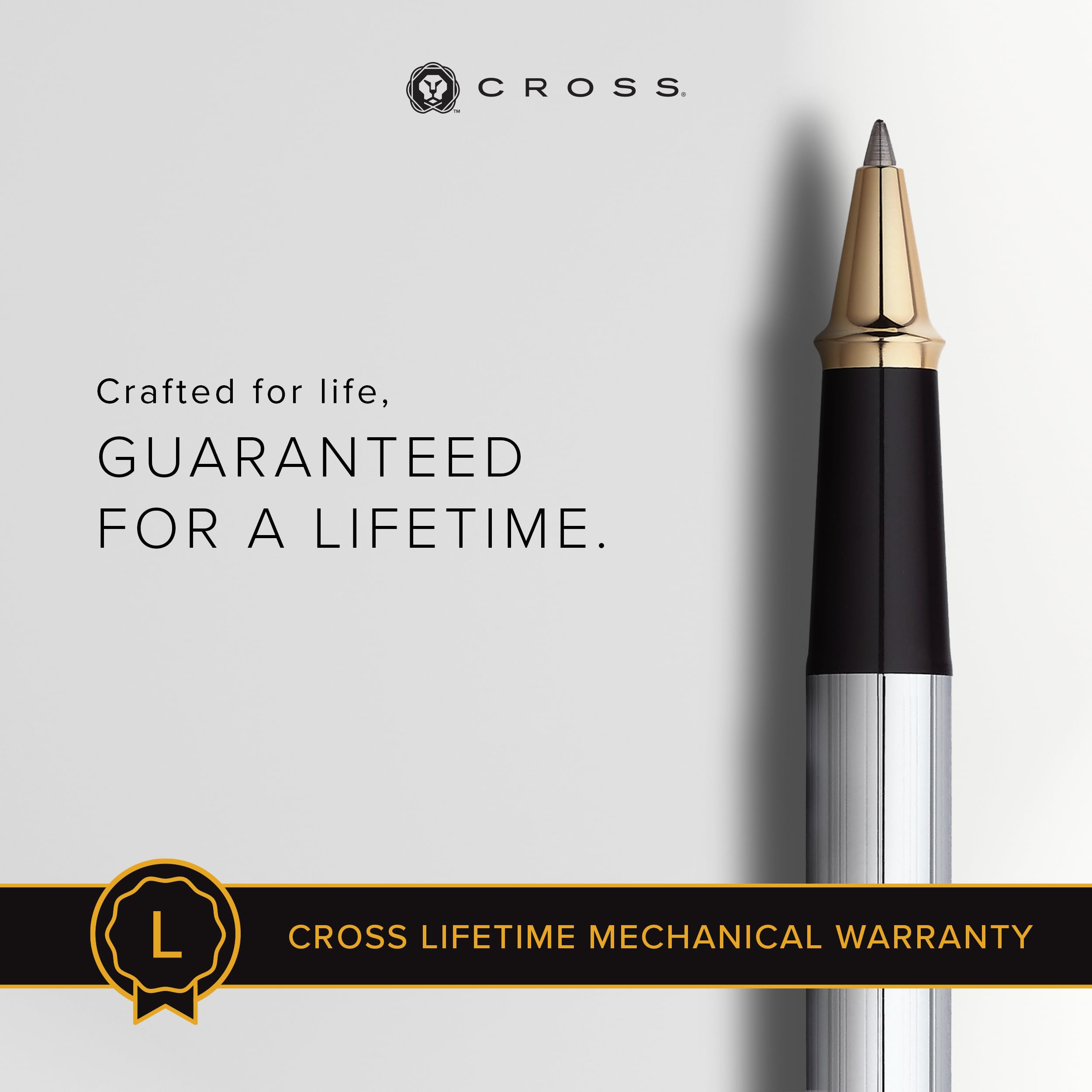 Cross Townsend Medalist 23K Gold-Plated Rollerball Pen - Refillable Luxury Writing Instrument with Gift Box - Perfect for Business Gifts, Executive Signatures & Elegant Note Taking