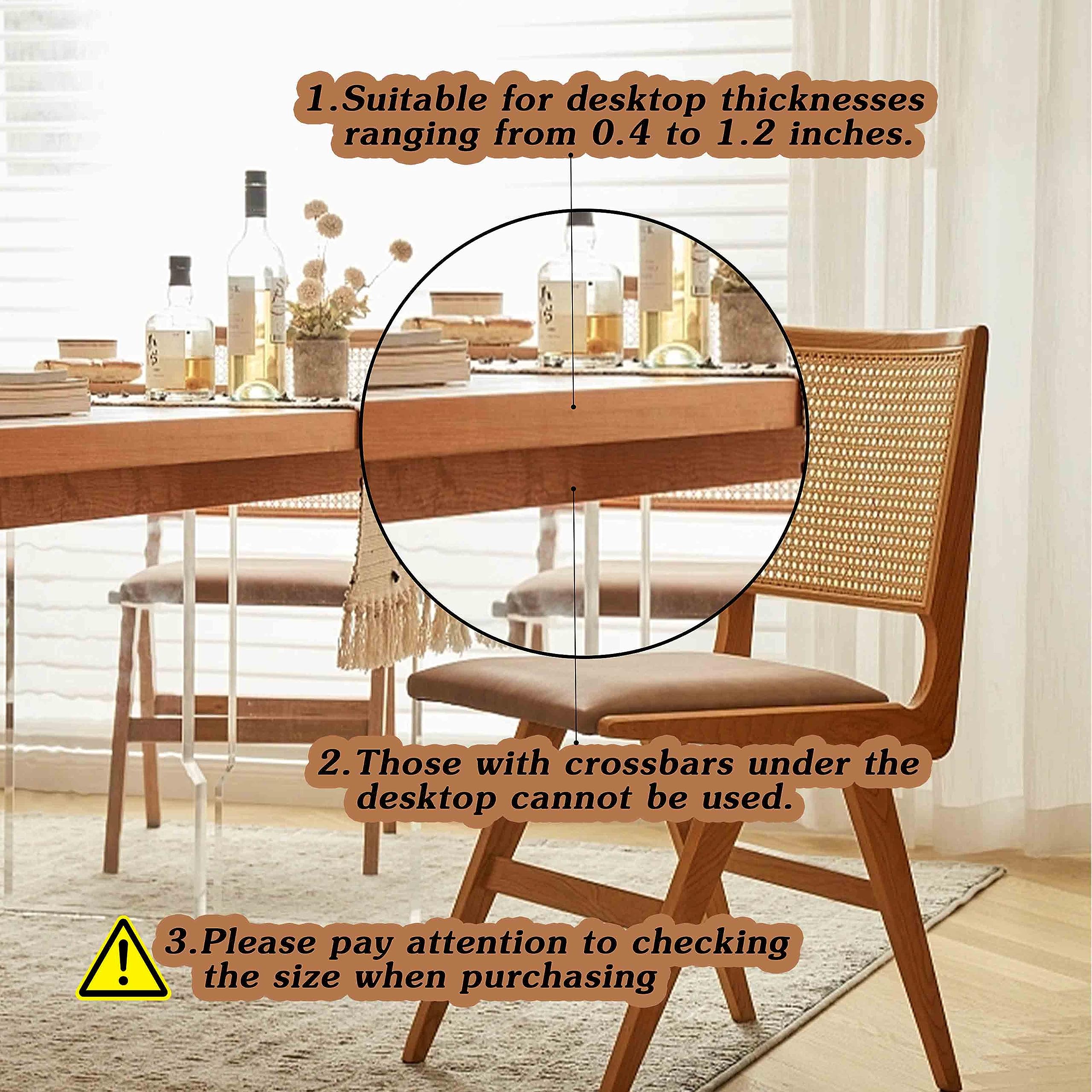 32 Pcs Clear Plastic Tablecloth Clips - Heavy Duty Table Cloth Holders for Indoor Outdoor Events, Parties, Picnics & Camping - Secure Table Cover for Windy Days & Outdoor Dining