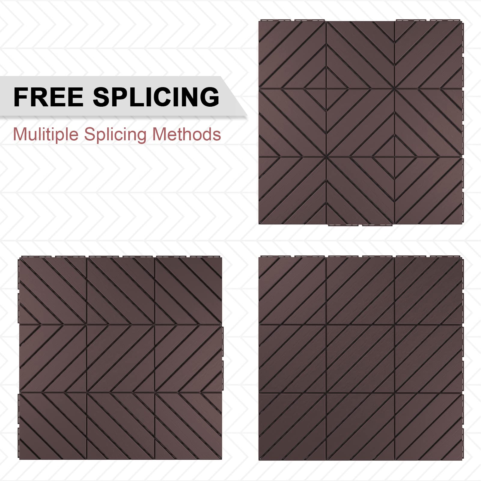 Interlocking Deck Tiles 11.8