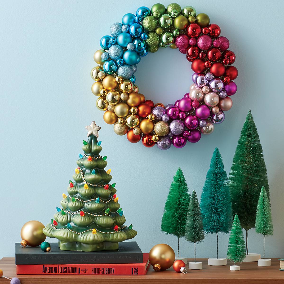 Treasured Traditions Green Lit Christmas Tree - Perfect for Holiday Decorations & Festive Home Ambiance