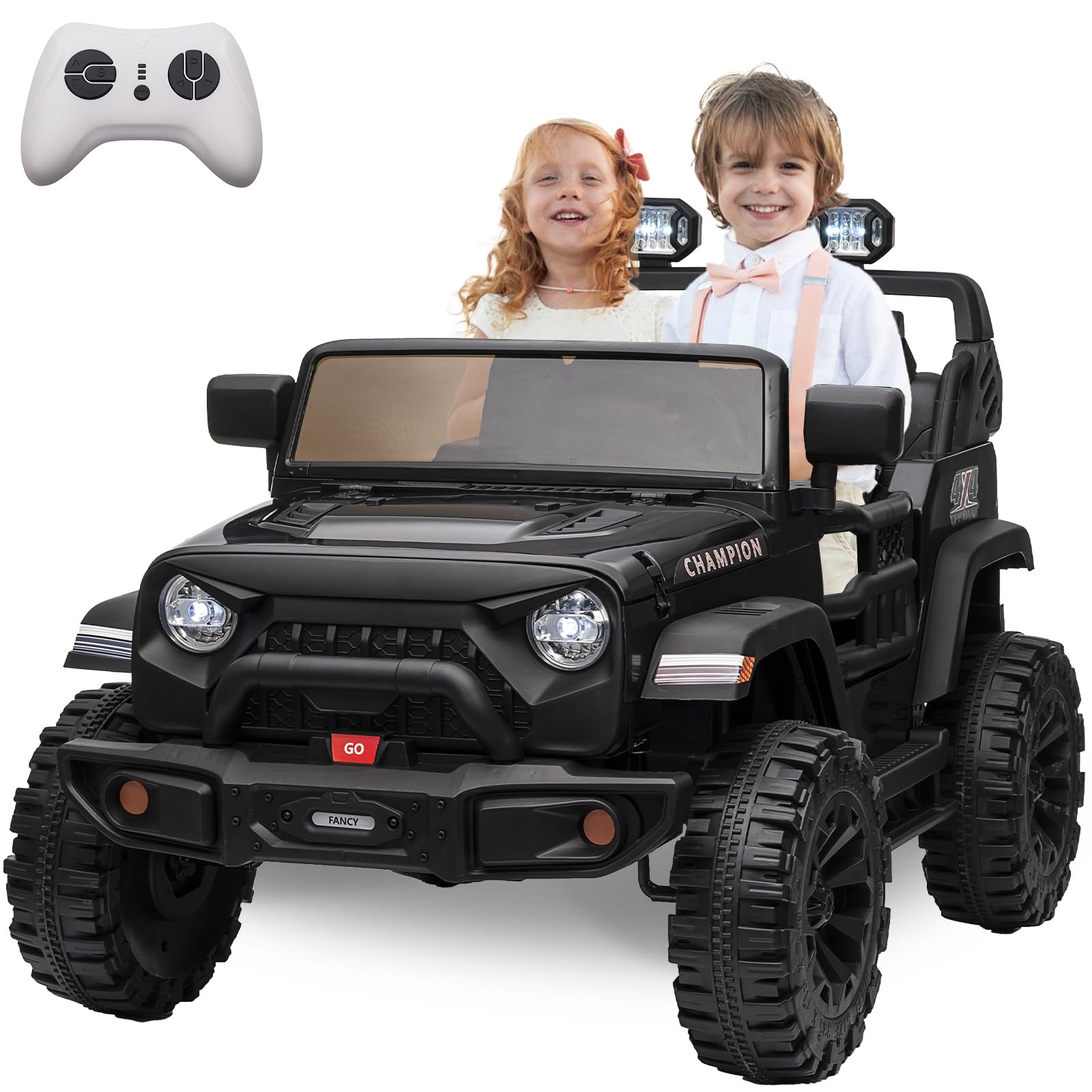 GARVEE 24V Kids Electric Ride On Car - 2 Seater XL Power Wheels for Boys & Girls Ages 3+ | 20