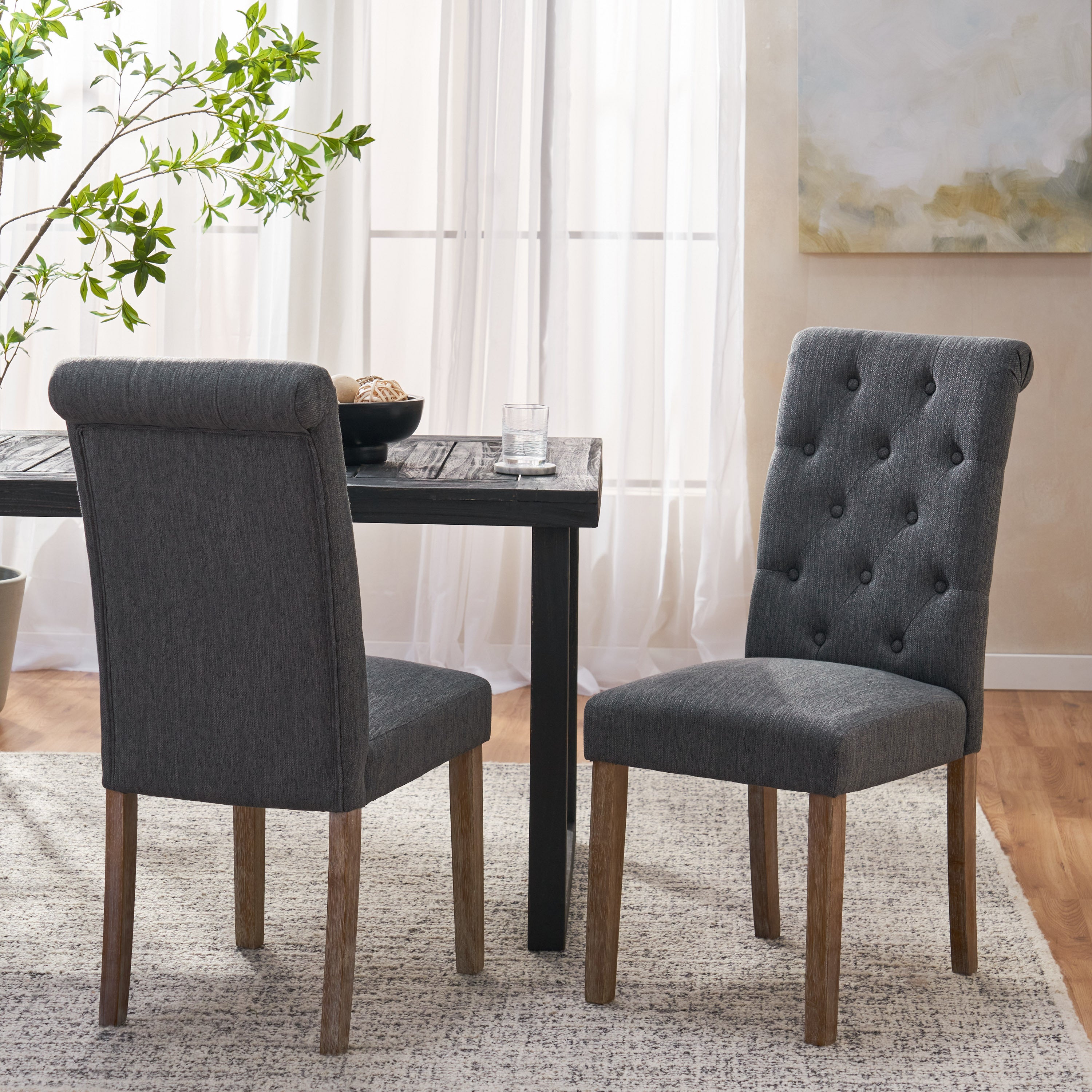 Modern Dining Chairs MP2 (Set of 2) - Sturdy & Comfortable Kitchen Chairs for Dining Room, Restaurant, or Cafe - Perfect for Home, Office, and Commercial Use