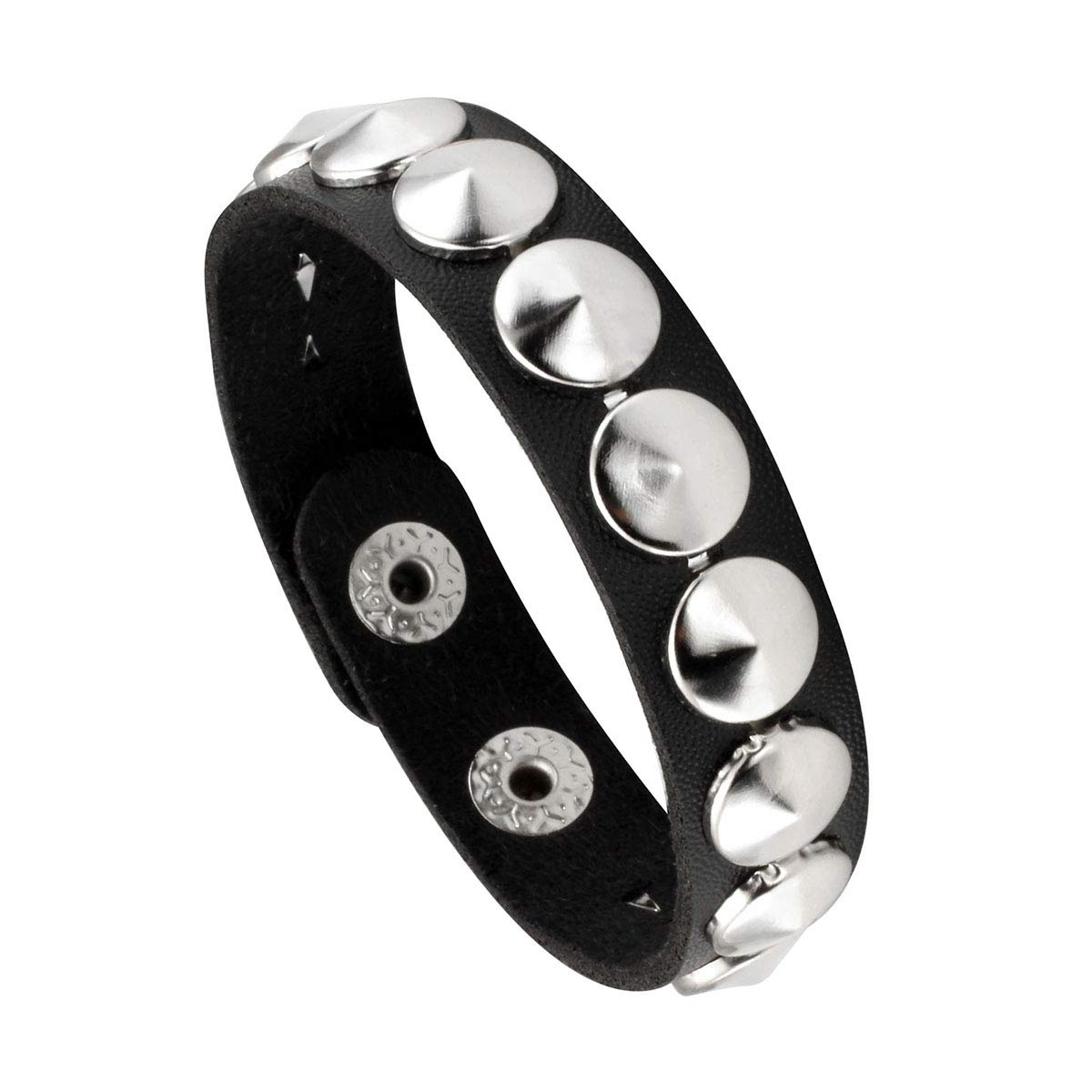 Eigso Custom Constellation Leather Bracelets for Men & Women - Punk Zodiac Wristbands with Studs & Rivets | Perfect for Gift Giving, Fashion Accessories & Astrology Lovers