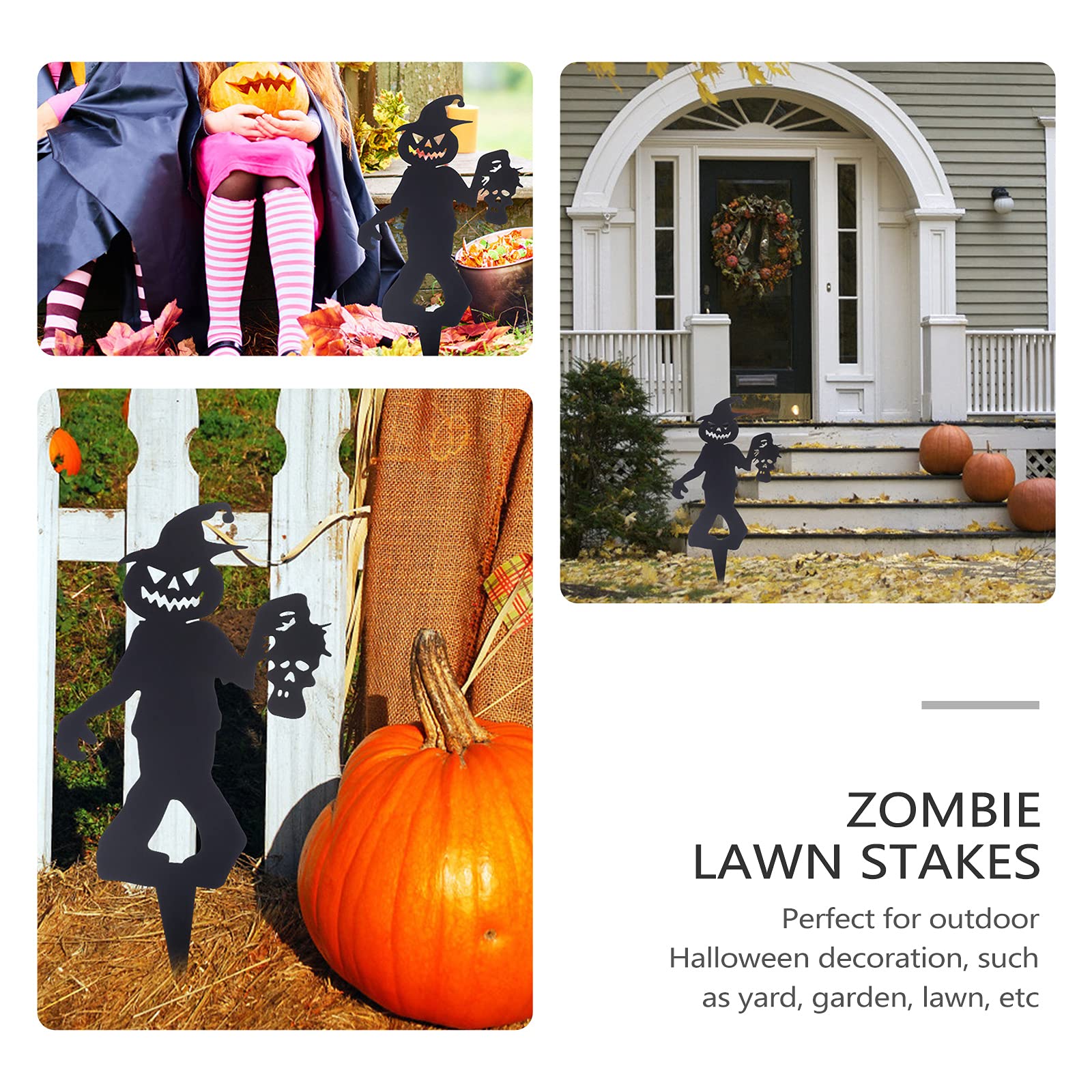 Cabilock Halloween Yard Decor - Scary Zombie Lawn Stake with Ground Insert, Outdoor Halloween Decoration for Yard, Garden, and Party Scenes