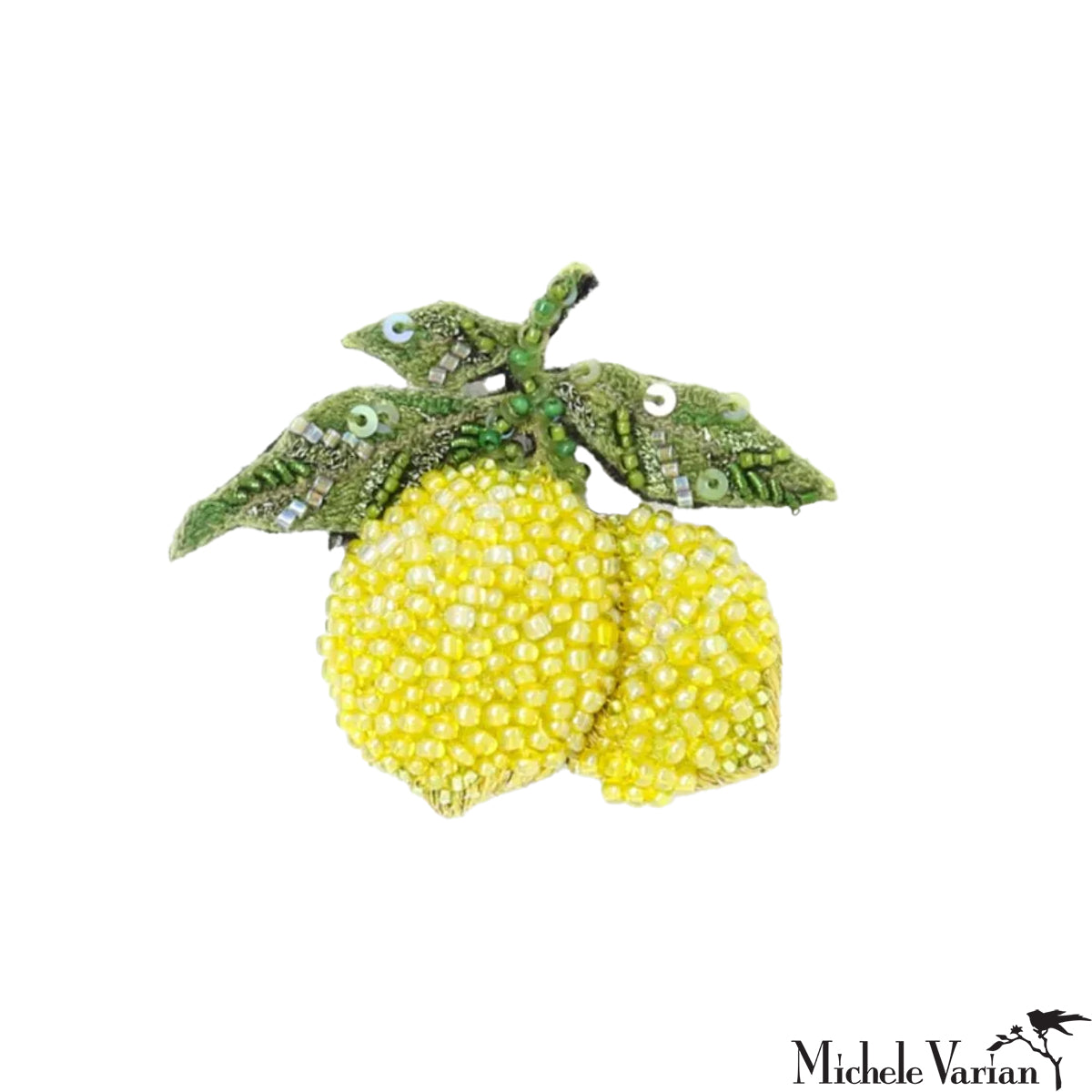 Amalfi Lemons Brooch Pin - Handmade Italian Lemon Jewelry for Women - Perfect for Summer Dresses, Hats, and Gift Giving