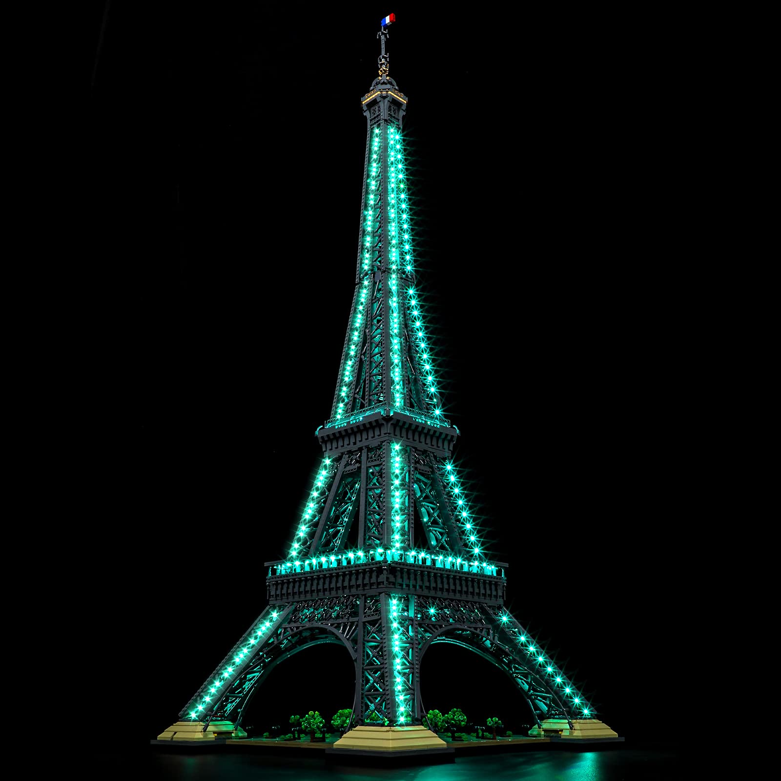 BRIKSMAX LED Lighting Kit for Lego Architecture Eiffel Tower (Remote Control Version) - Compatible with Lego 10307 Building Blocks Model - Perfect for Home Decoration, Gift Giving & Lego Display Enhancement