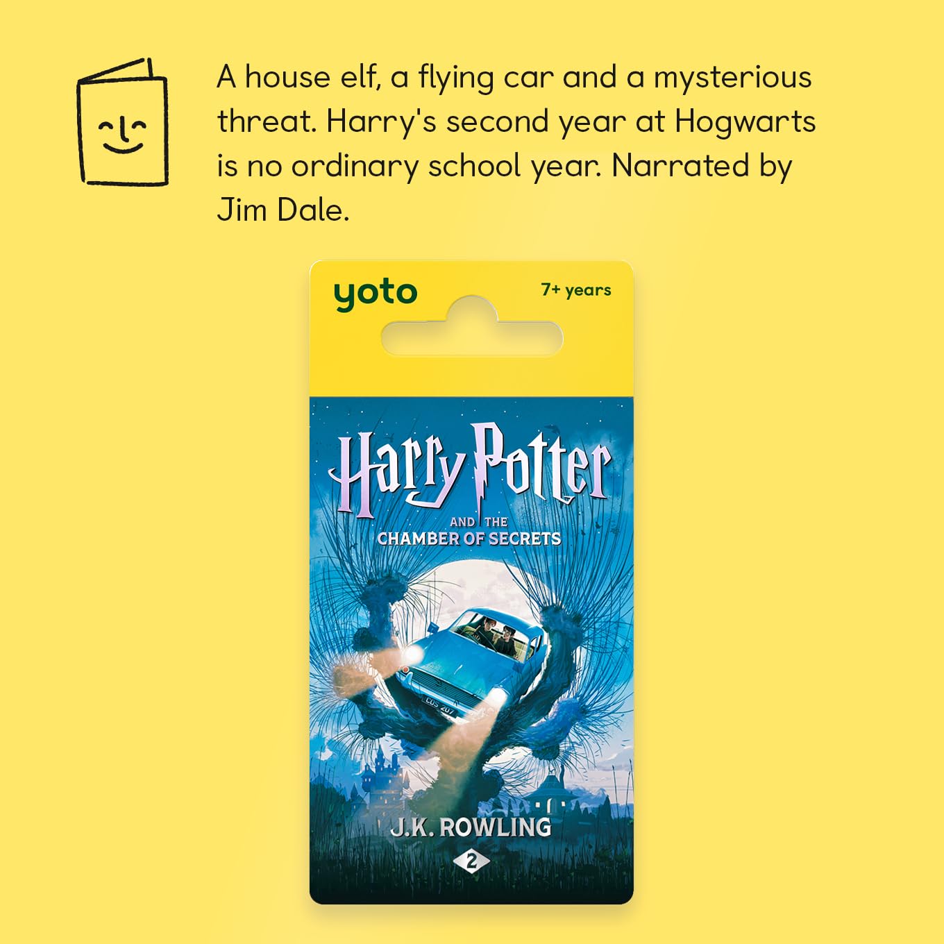 Yoto Harry Potter and The Chamber of Secrets Audio Card - Screen-Free Kids Audio Player for Yoto Player & Mini | Fun Playtime, Bedtime & Travel Stories for Children Ages 7+ | Perfect for Home, Car Rides & Classroom Learning