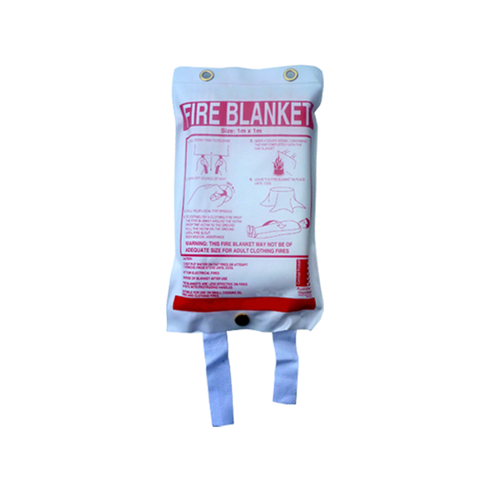 Fire Blanket Small 1M x 1M - Emergency Fire Safety Blanket for Kitchen, Grill & Camping - Flame Retardant & Heat Resistant for Home & Outdoor Use