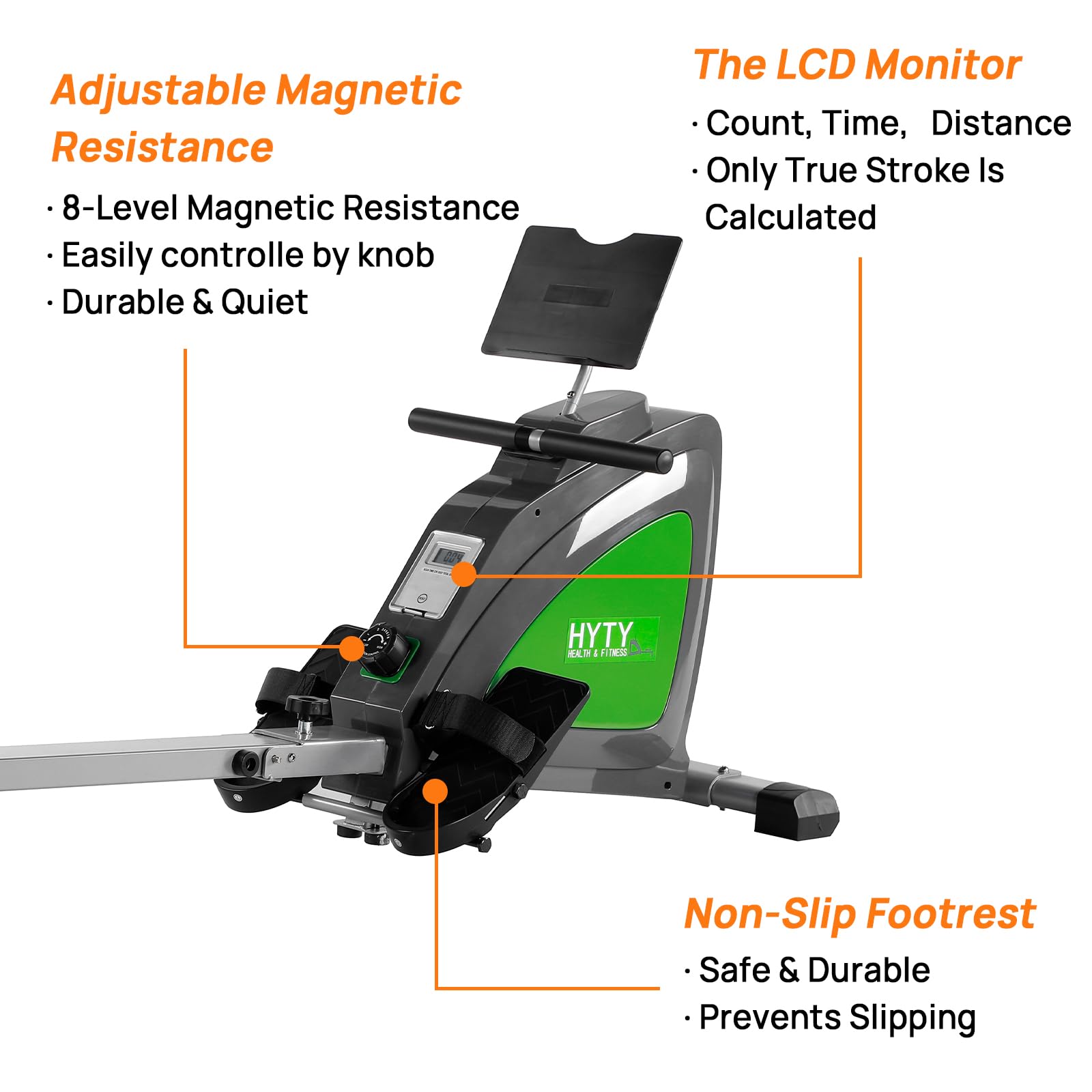 Magnetic Rowing Machine for Home - Foldable 48