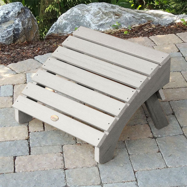 Premium Outdoor Folding Adirondack Ottoman - Waterproof Patio Footrest & Garden Lounge Chair Accessory for Deck, Poolside & Backyard Relaxation