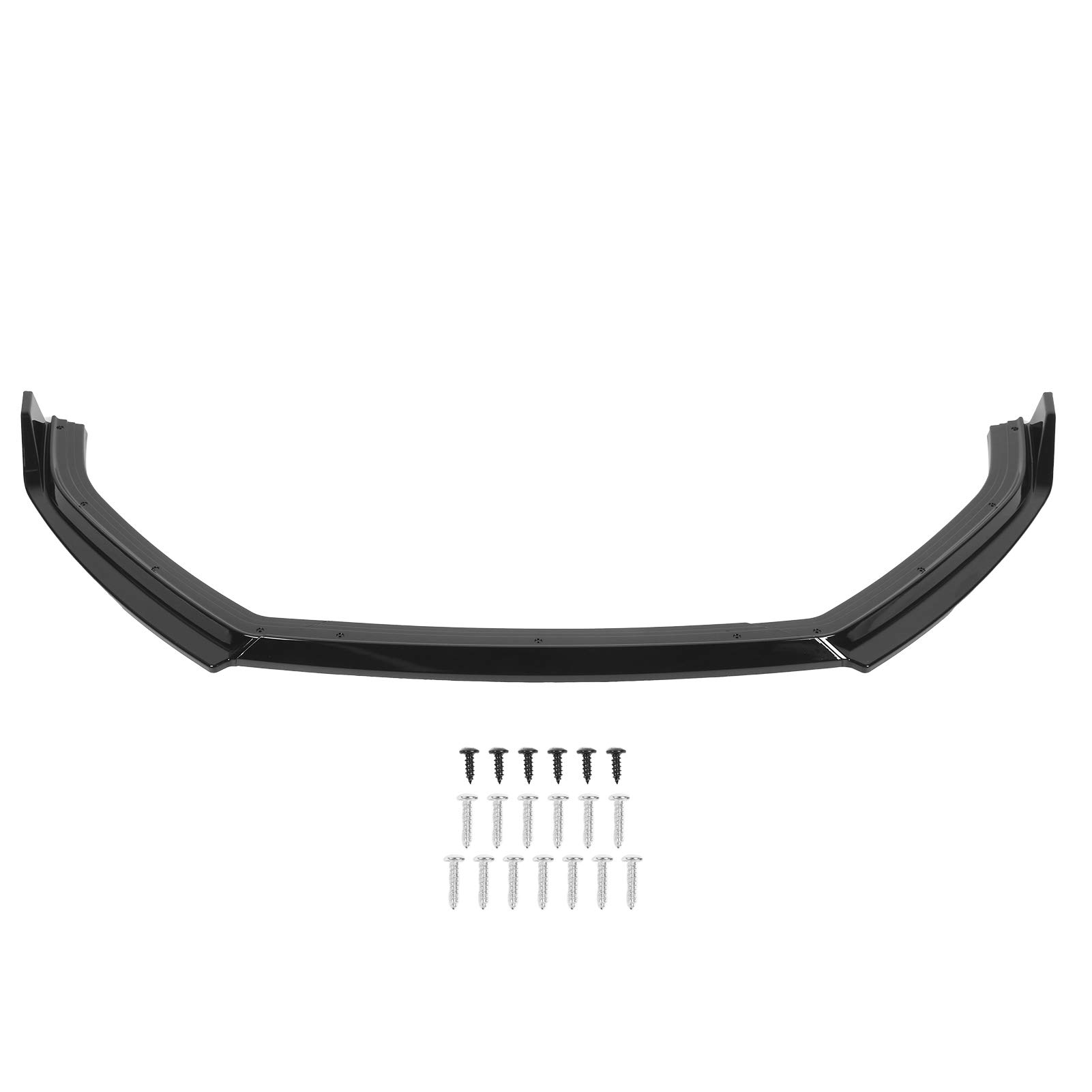 K·SEEK DESIGN 3-Piece Front Bumper Lip Splitter Kit - Gloss Black ABS Plastic Body Spoiler & Diffuser for VW Golf Mk5/6C Facelift (2015-2017) | Enhanced Aerodynamics & Street Style Protection for Daily Driving & Car Shows