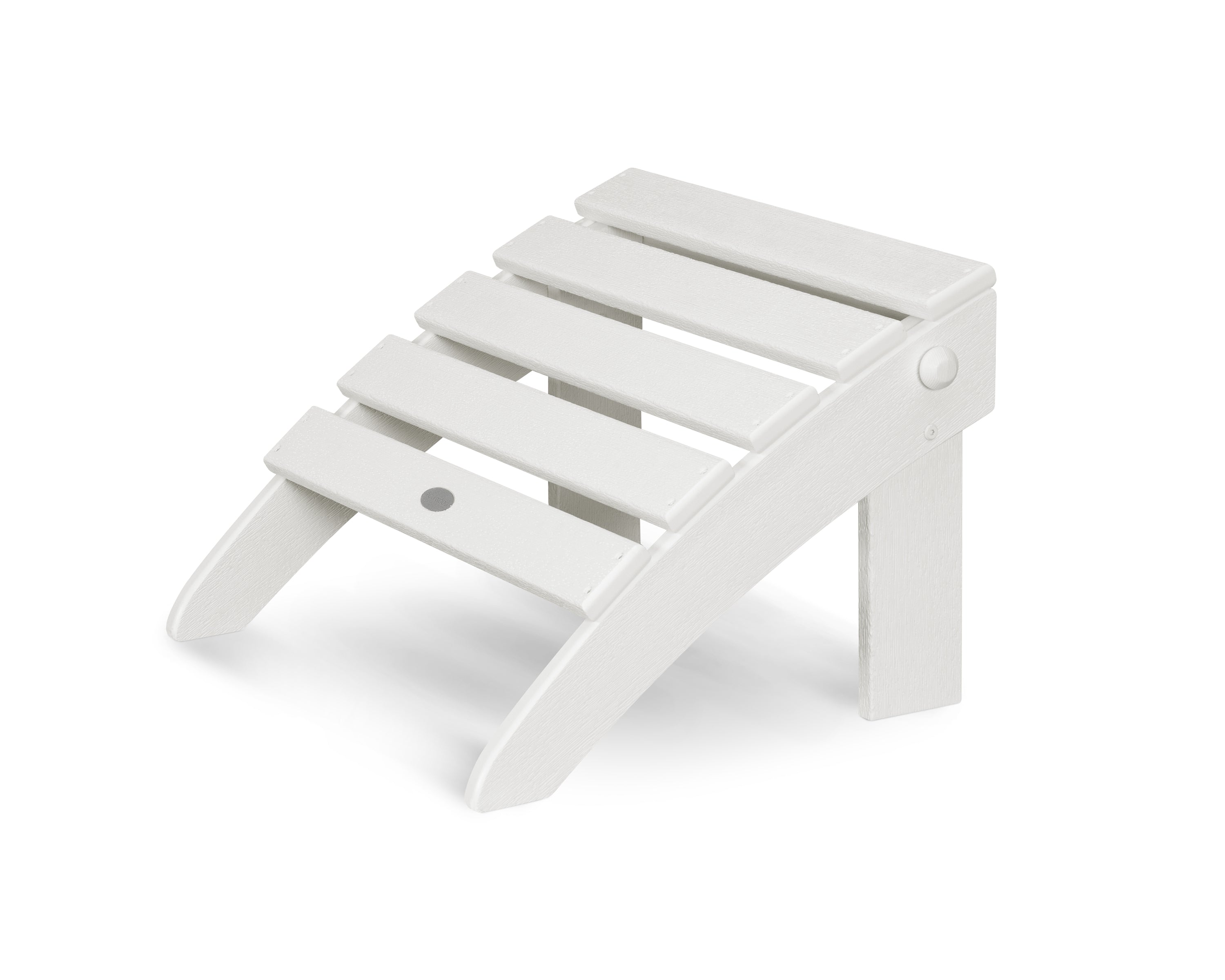 POLYWOOD Classic Adirondack Folding Ottoman - Weather-Resistant Outdoor Furniture for Patio, Garden & Poolside Use