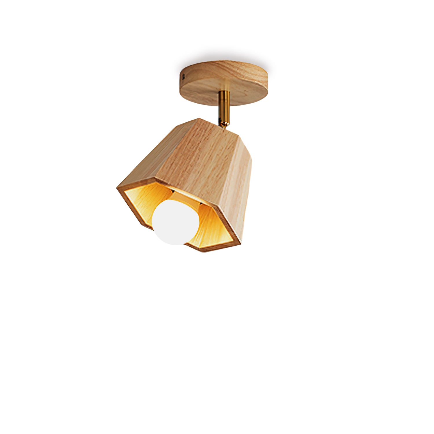 Nordic Solid Wood Strip Ceiling Lamp - Modern Wooden Hanging Light Fixture for Living Room, Bedroom, Dining Room & Office