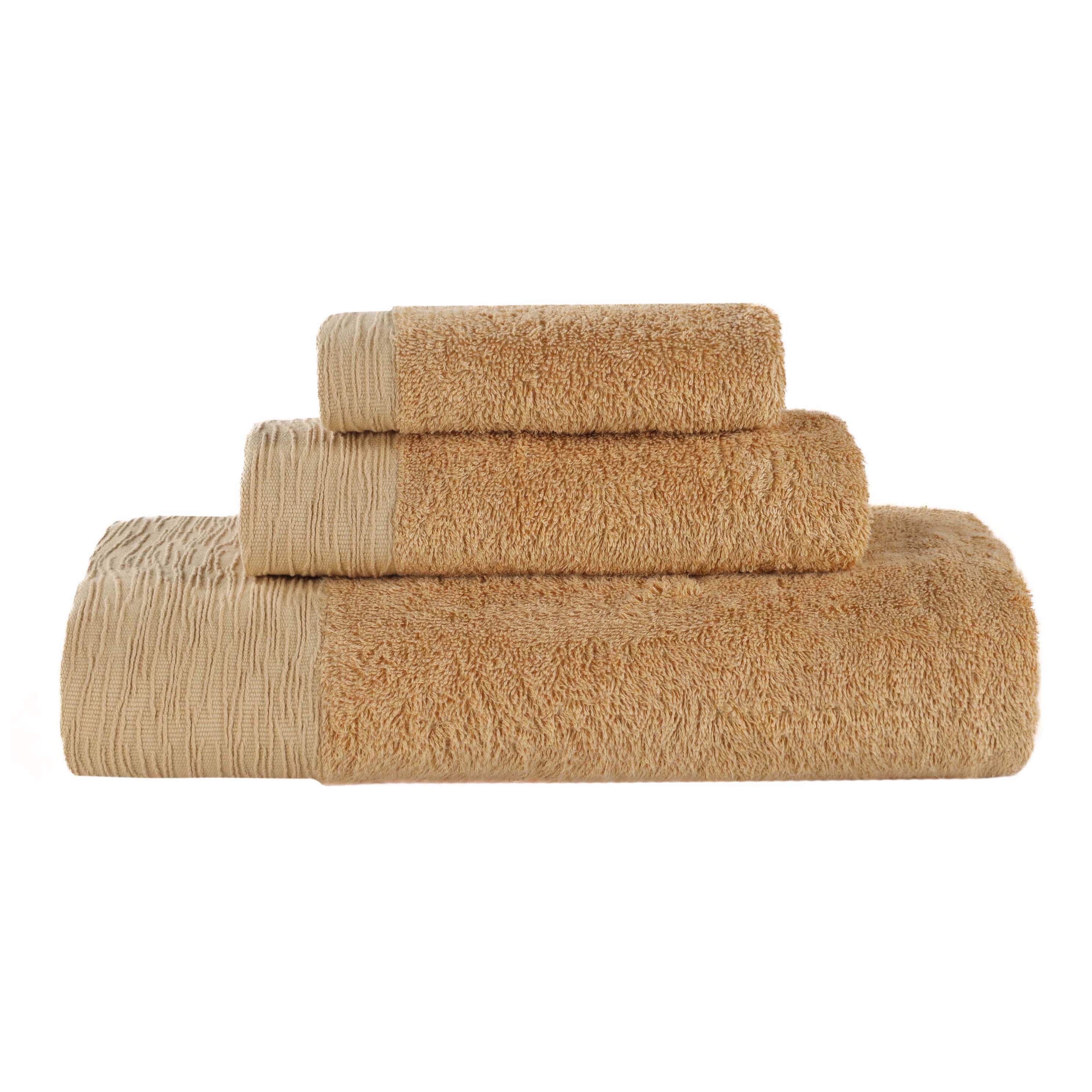 Rayon from Bamboo Eco-Friendly Soft 3-Piece Bath Towel Set - Ultra Absorbent & Sustainable for Spa, Bathroom & Beach Use