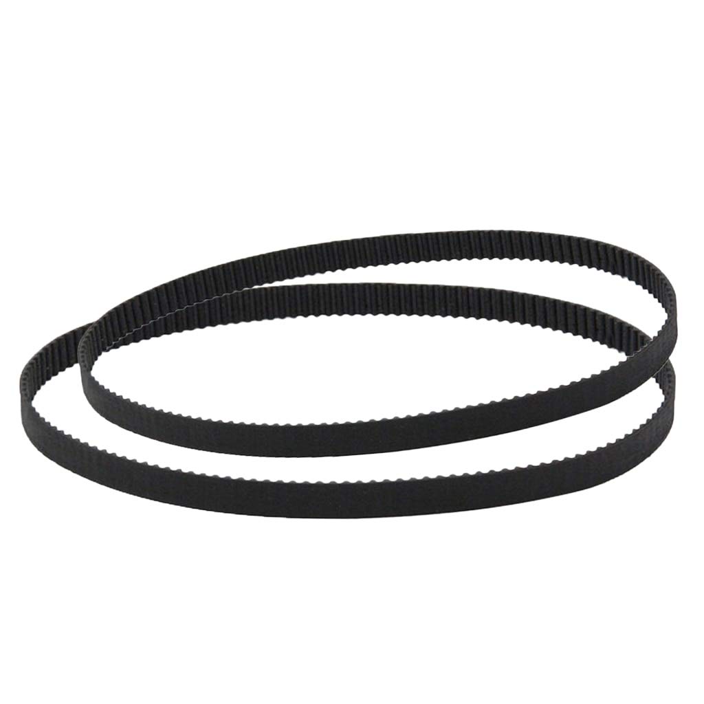 2 Pcs GT2 2mm Pitch 6mm Wide Rubber Timing Belt for 3D Printer CNC Machines (200mm+158mm) - Perfect for DIY 3D Printing, CNC Routing, and Robotics Projects