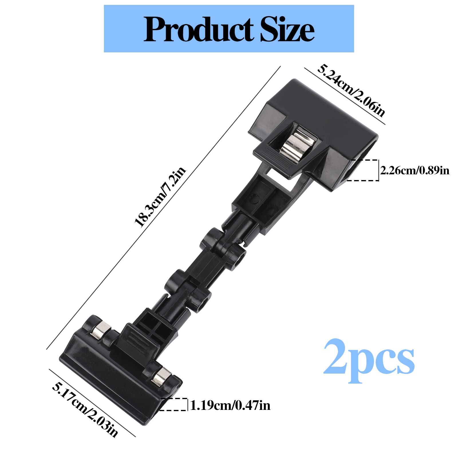 2 Pack Adjustable Document Holder for Typing - Foldable Rotatable Paper Copy Clip, Flexible Artist Supplies Holder for Computer Monitor & Canvas - Perfect for Office, Home & Studio Workspaces