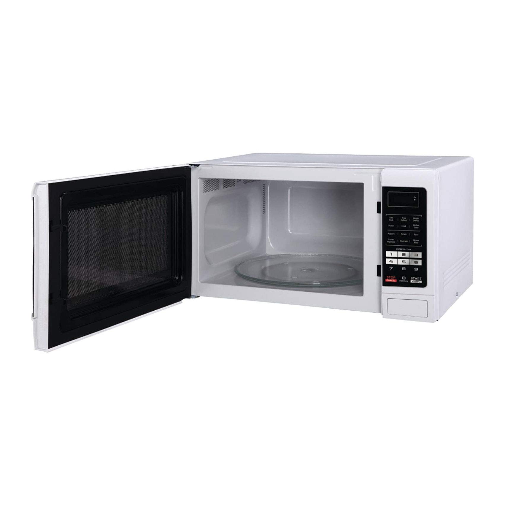 Magic Chef 1.6 Cu Ft Countertop Microwave Oven - 1100W Compact Small Microwave for Kitchen, Dorm, Office - White