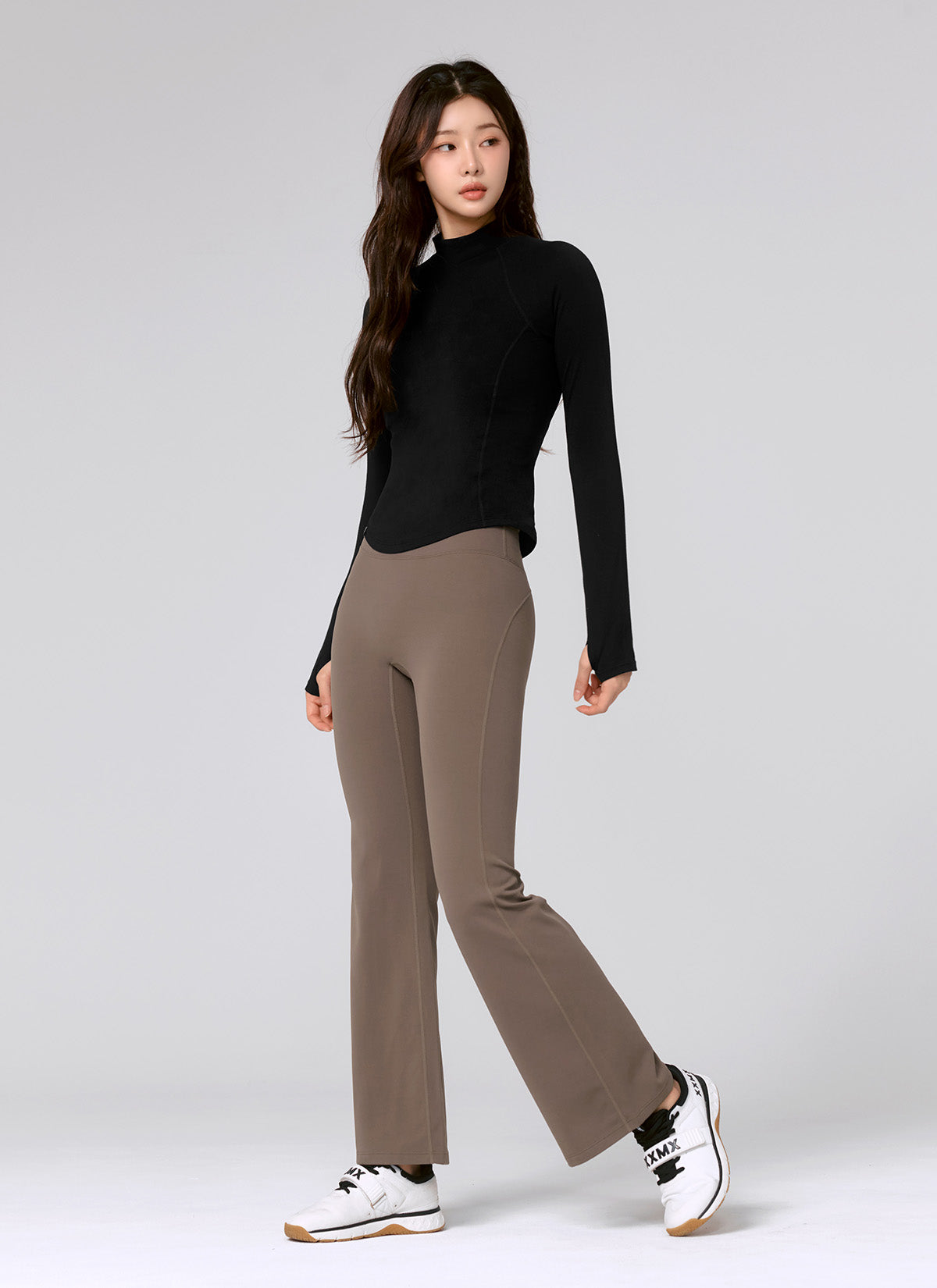 Black Label Signature Power Rise Fleece Bootcut Pants for Women - Soft Winter Warm Workout Yoga Lounge Pants - Perfect for Gym, Running, Travel & Relaxation