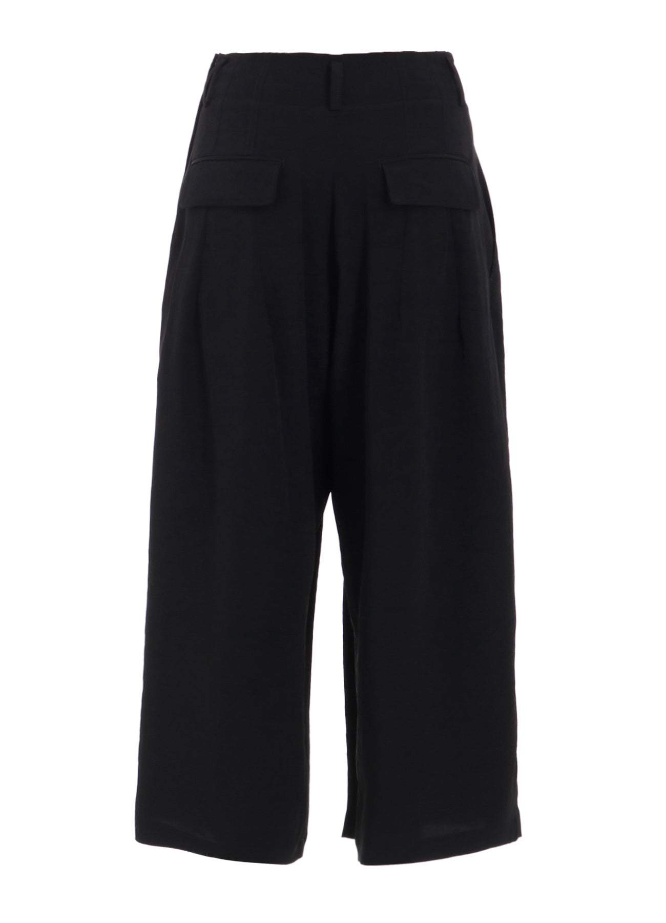 CREPE de CHINE RANDOM TUCK PANTS - Women's High Waisted Flowy Wide Leg Trousers for Office, Travel & Casual Wear