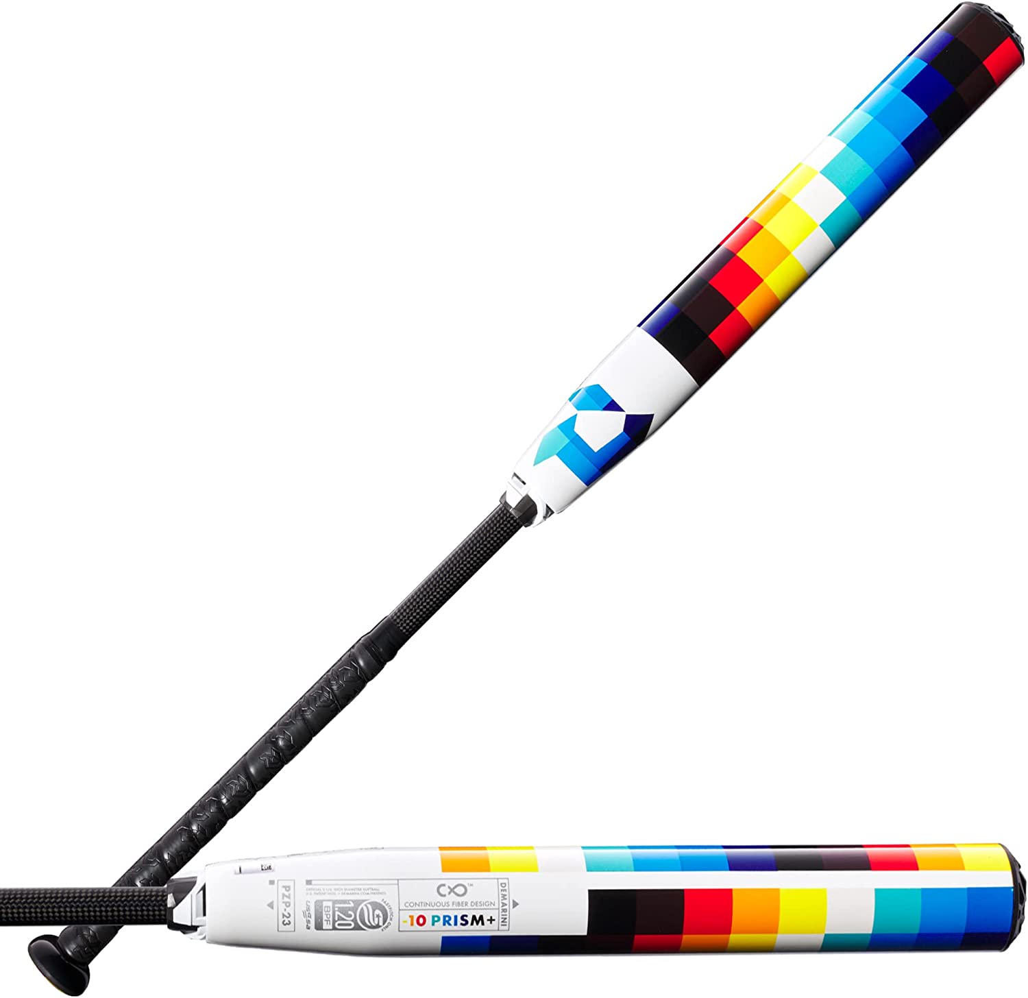 2023 DeMarini Prism+™ Fastpitch Softball Bat - Multi-Colored Composite USSSA Certified for Competitive Play | Perfect for High School & College Softball Games & Tournaments