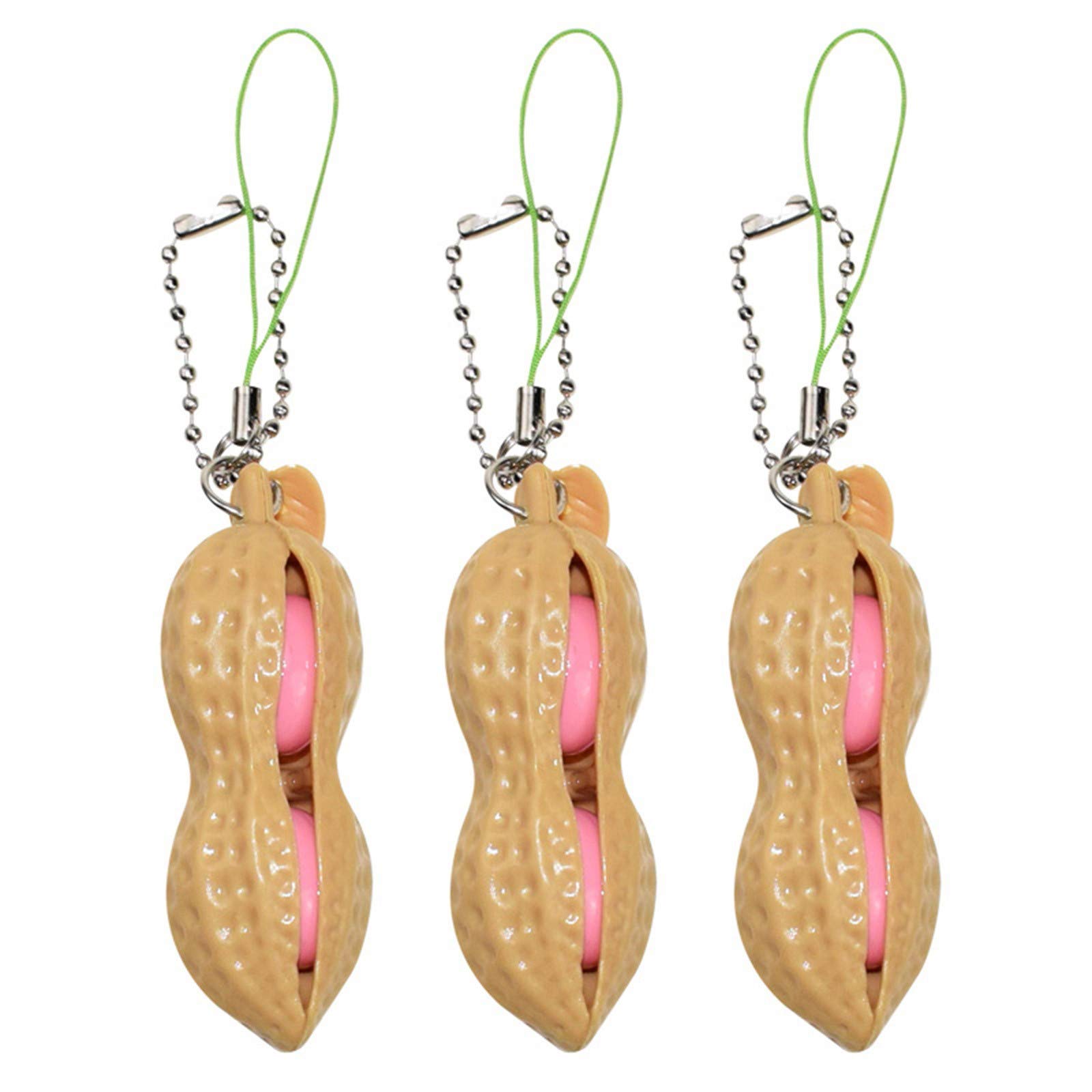 Muicook Stress Relief Fidget Sensory Toys - 3 Pack Anxiety Relief Keychain Toys for Adults & Kids - Improve Focus & Reduce Stress - Perfect for Office, School, Travel & ADHD Therapy
