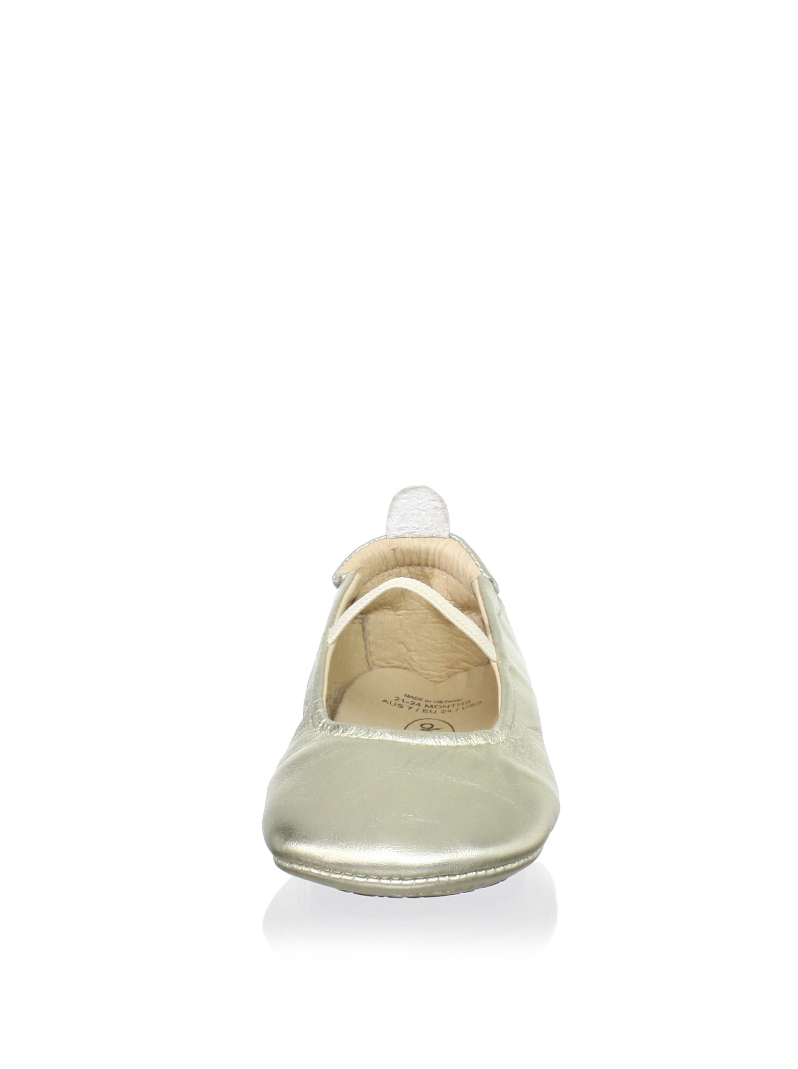 Old Soles Girls' Luxury Leather Ballet Flats - Gold Soft Sole Toddler Shoes Size 20 EU (9-12 Months) | Perfect for First Walkers, Special Occasions & Dress-Up Play