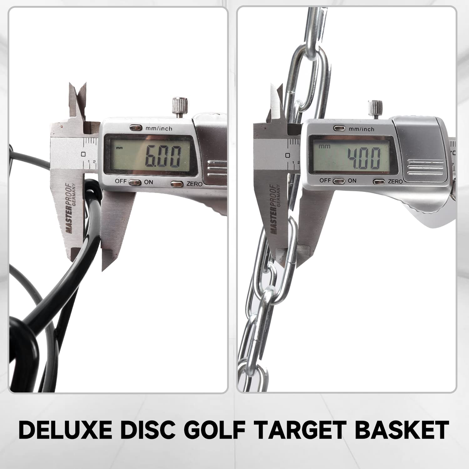 GSE PRO Portable Disc Golf Target Basket - 12 or 24 Chain Options | Heavy-Duty Metal Practice Basket for Outdoor Disc Golf Training | Perfect for Backyard, Park & Tournament Practice
