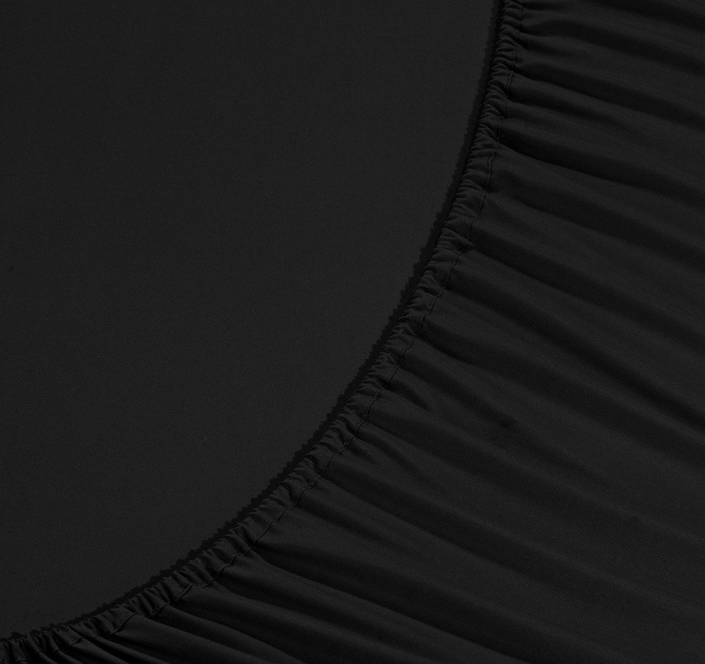 Premium 1500 Thread Count Luxury Fitted Sheet - Queen Size Wrinkle-Free Hotel Quality Black Cotton Bed Sheet for Ultimate Comfort | Perfect for Master Bedrooms, Guest Rooms & Airbnb Listings