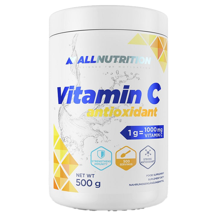 Allnutrition Vitamin C Antioxidant Powder 500g - Immune Support, Skin Health & Energy Boost - Perfect for Smoothies, Shakes & Daily Wellness