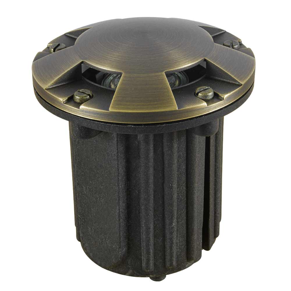 12V LED Landscape In-Ground Well Light - Multi-Directional Brass Face for Garden, Pathway & Outdoor Lighting - Perfect for Driveways, Patios & Yard Decoration