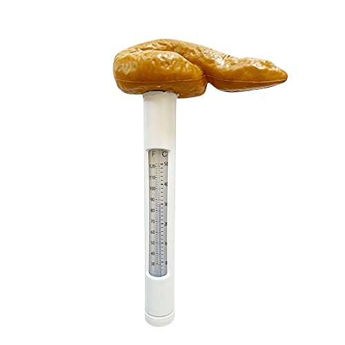 Funny Fake Poop Thermometer - Floating Pool Prank Toy for Gags & Practical Jokes - Perfect for Pool Parties, April Fools' Day & Practical Jokes