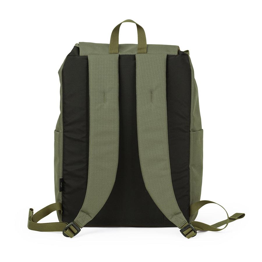 HELLOLULU Saro Utility Flap Backpack - Durable Molive Drab Tactical Backpack for Hiking, Travel & Outdoor Adventures