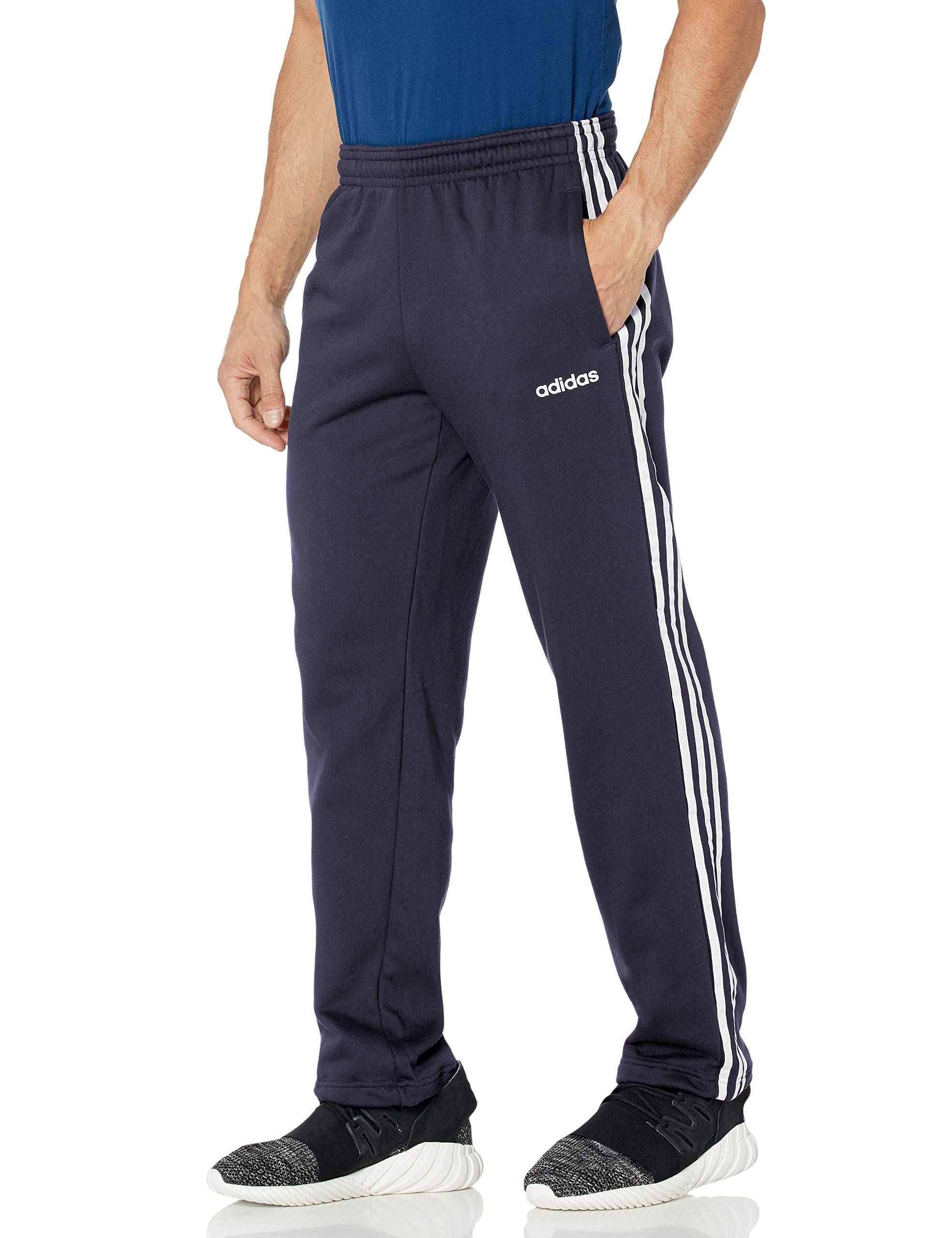 **Adidas Men's Essentials 3-Stripes Fleece Jogger Pants - Comfortable & Stylish Workout & Lounge Pants for Running, Gym, and Casual Wear**