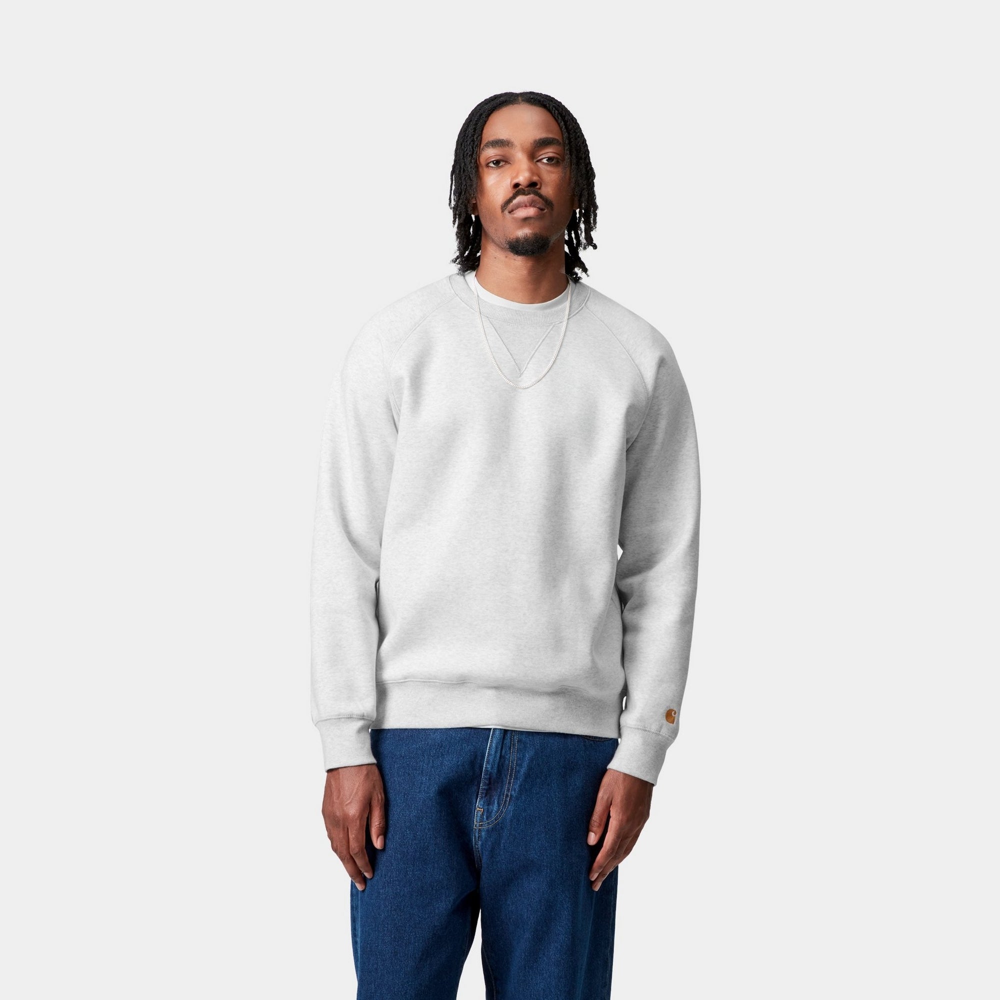 Chase Sweatshirt for Men & Women | Soft Cotton Blend Pullover Hoodie | Ash Heather Color | Casual Loungewear, Gym & Streetwear Fashion
