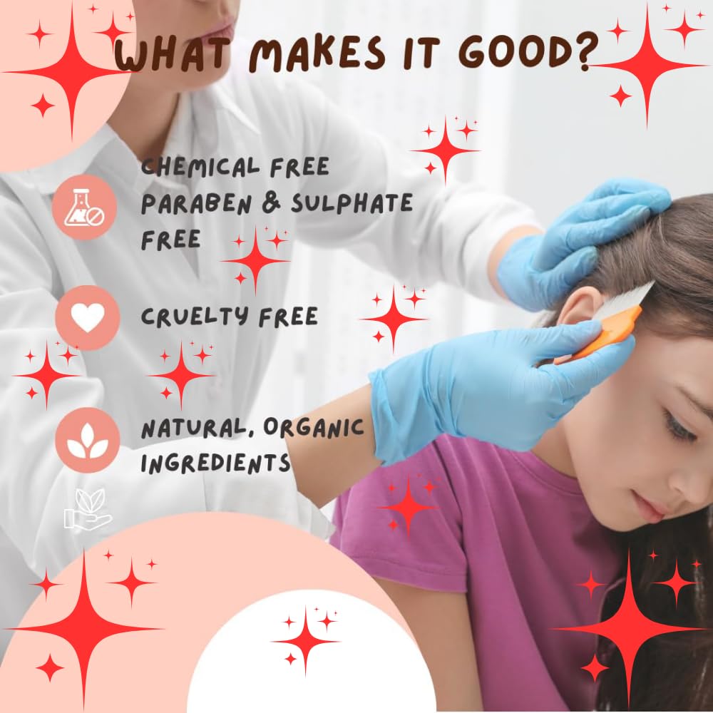 Amalun Lice Removal Oil - Fast-Acting Natural Treatment for Head Lice, Nits & Scalp Care | Safe for Kids & Adults | Perfect for Home Use & School Prevention