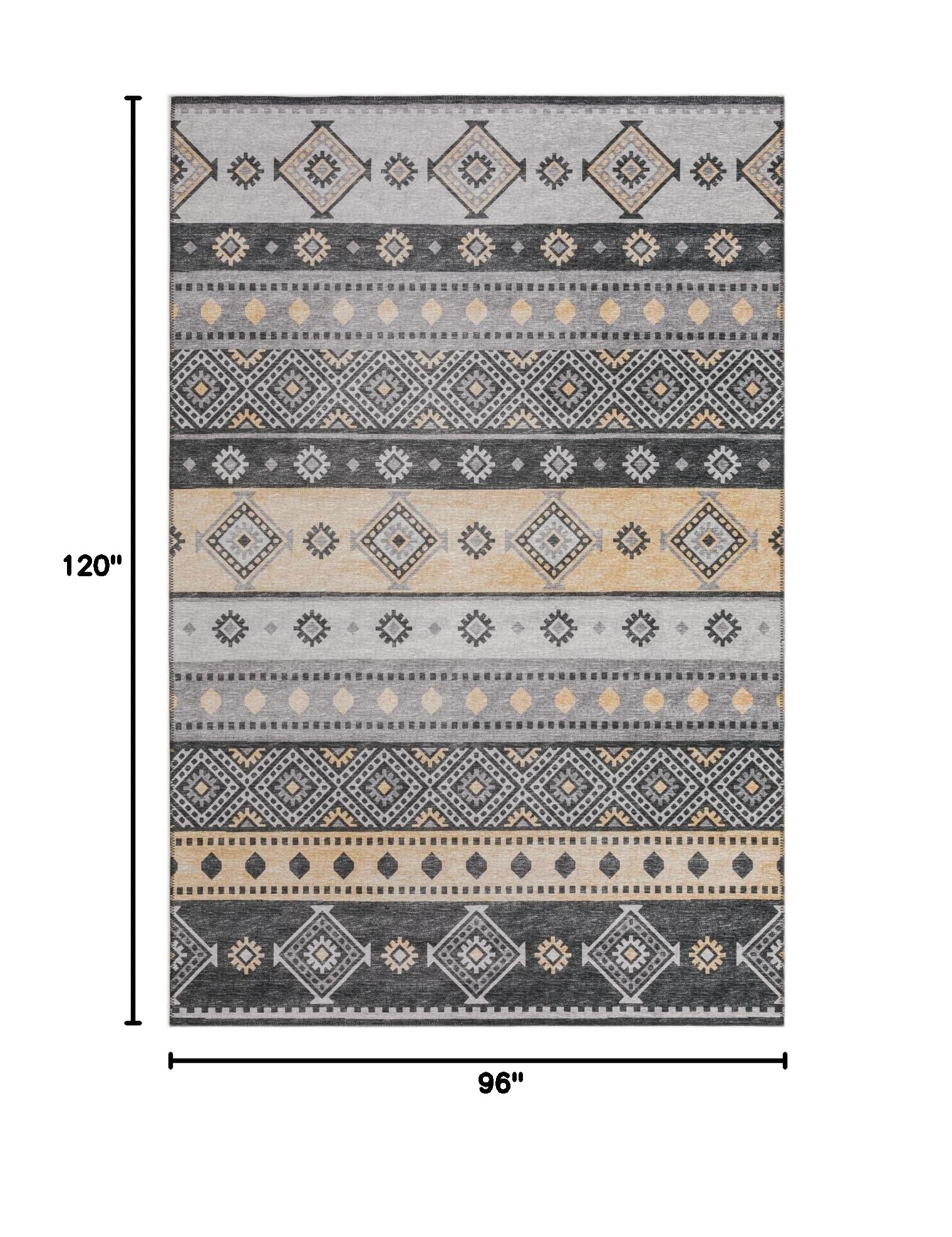 Addison Rugs Yuma AYU42 Gray 8' x 10' Area Rug - Soft Modern Living Room Carpet for Bedroom, Dining Room & Home Decor