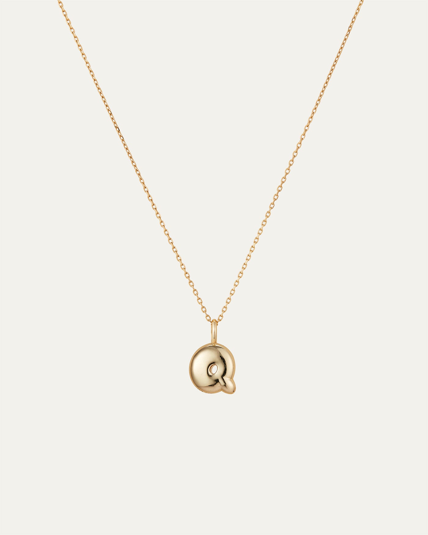 14K Gold Bubble Letter Necklace - Personalized Initial Pendant for Women - Perfect for Gifts, Birthdays, Anniversaries & Everyday Wear