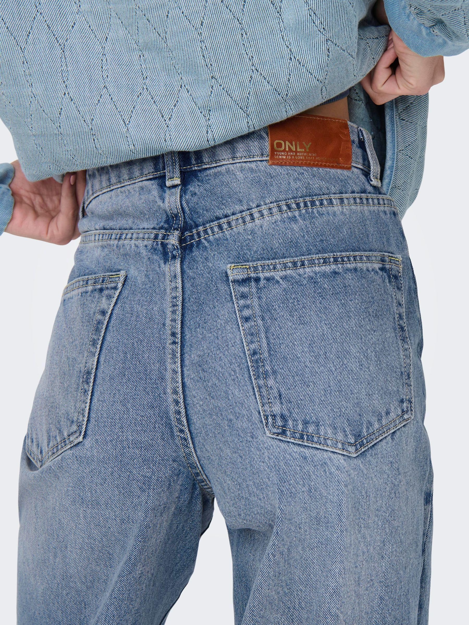 ONLY Women's High Waist Skinny Jeans - Stretch Denim Pants for Casual & Work Wear | Perfect for Everyday Outfits, Office, and Date Nights