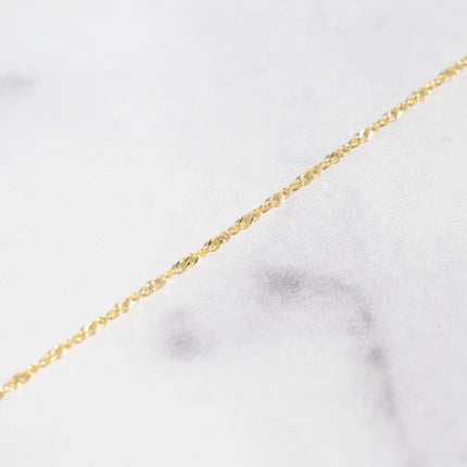 14k Gold Infinity Anklet - Elegant Adjustable Ankle Bracelet for Women - Perfect for Beach, Wedding & Boho Style Outfits