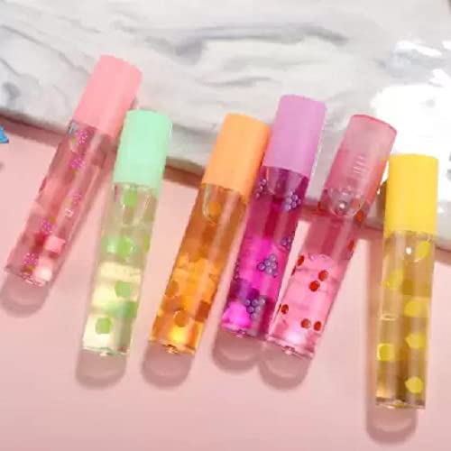 Fruit-Infused Roll-On Lip Oil Balm - Hydrating & Moisturizing for Dry Lips - Perfect for Daily Use, Travel & On-the-Go Care