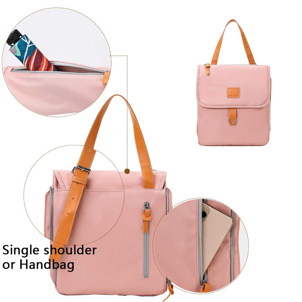 **Baby Diaper Backpack - 2-in-1 Convertible Nappy Bag with Insulated Pockets, Large Travel Backpack for Moms & Dads, Perfect for Daycare, Outings & Outdoor Adventures**