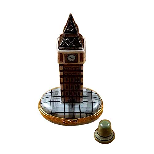 Rochard London Big Ben Limoges Porcelain Box with Removable Bell - Perfect for Collectors, Home Decor & Gift Giving