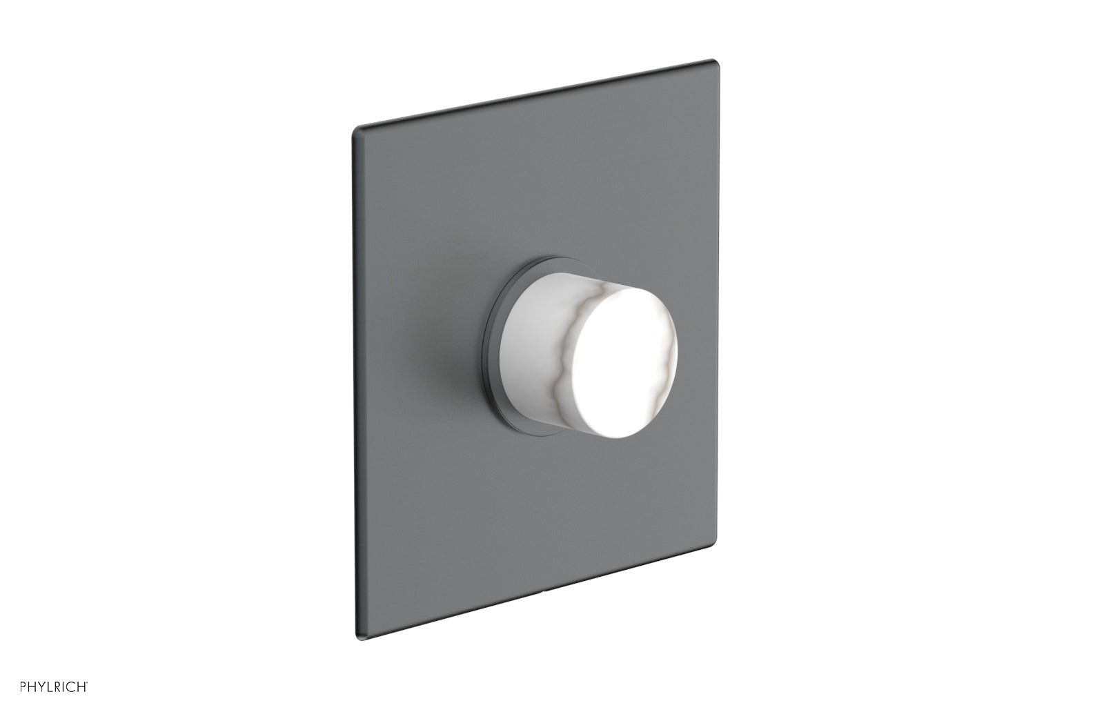 BASIC II 3/4 Thermostatic Shower Trim Kit - White Marble Finish - Perfect for Modern Bathroom Renovations & Spa-Like Shower Experience
