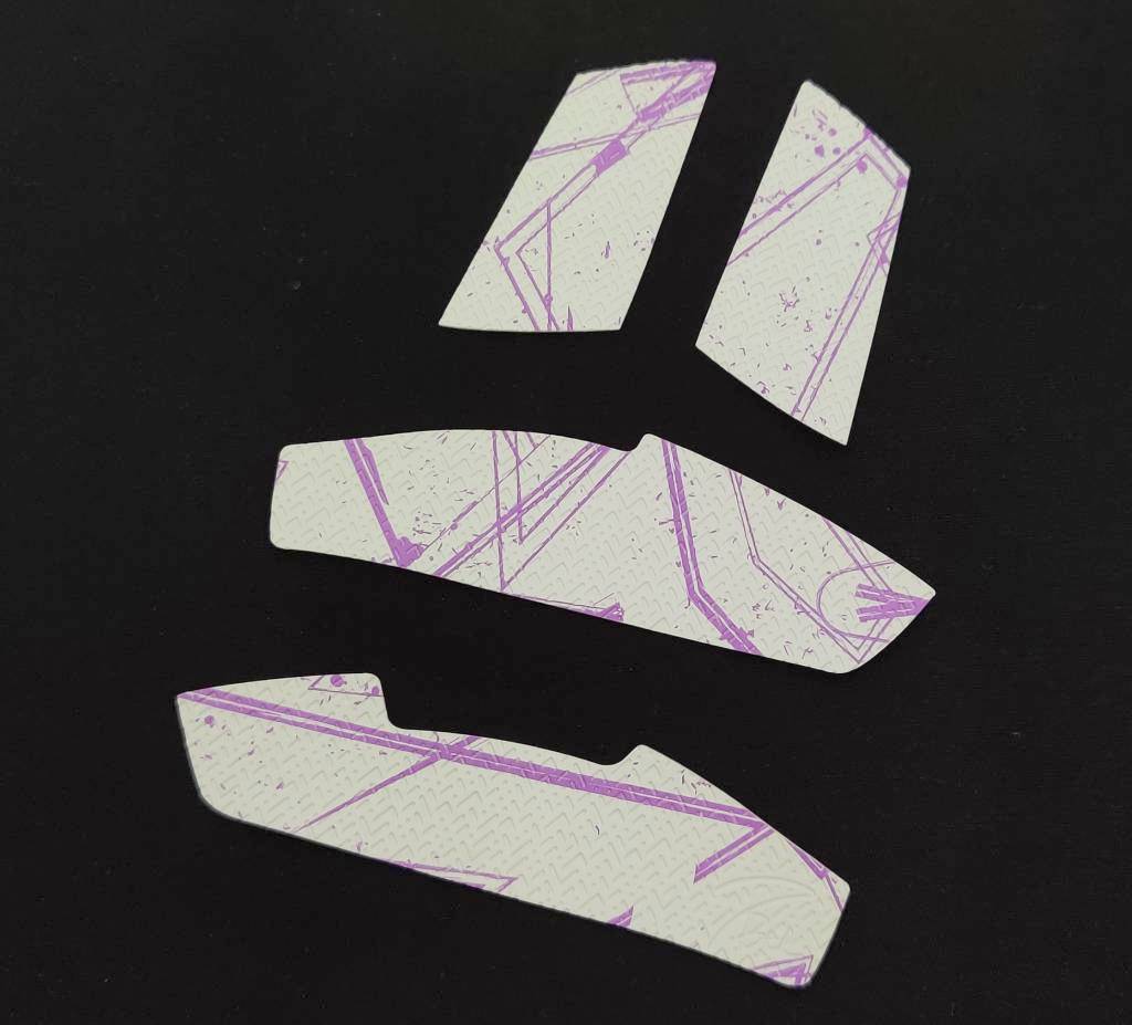 BT.L Gaming Mouse Grip for Logitech G Pro, G102, G203, G304, G305 - Anti-Slip, Ergonomic Design (White & Purple) - Perfect for FPS, MOBA, and Esports Gaming