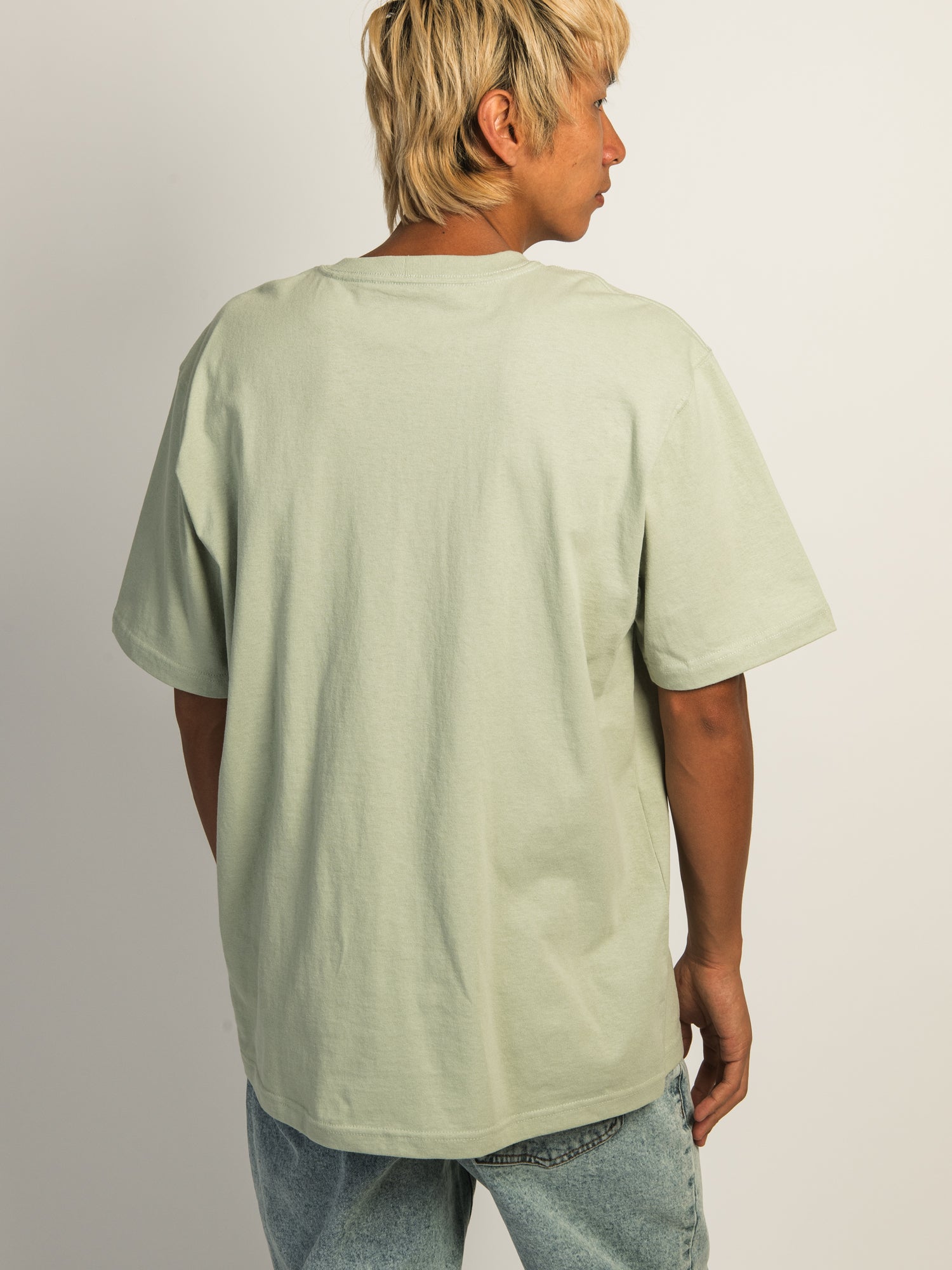 Carhartt Men's Workwear Pocket T-Shirt - Comfortable & Durable Sage Green Tee for Construction, Farming & Outdoor Work