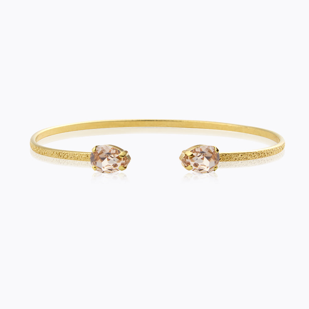 Elegant Petite Drop Bracelet with Light Silk Accents - Perfect for Weddings, Parties & Special Occasions