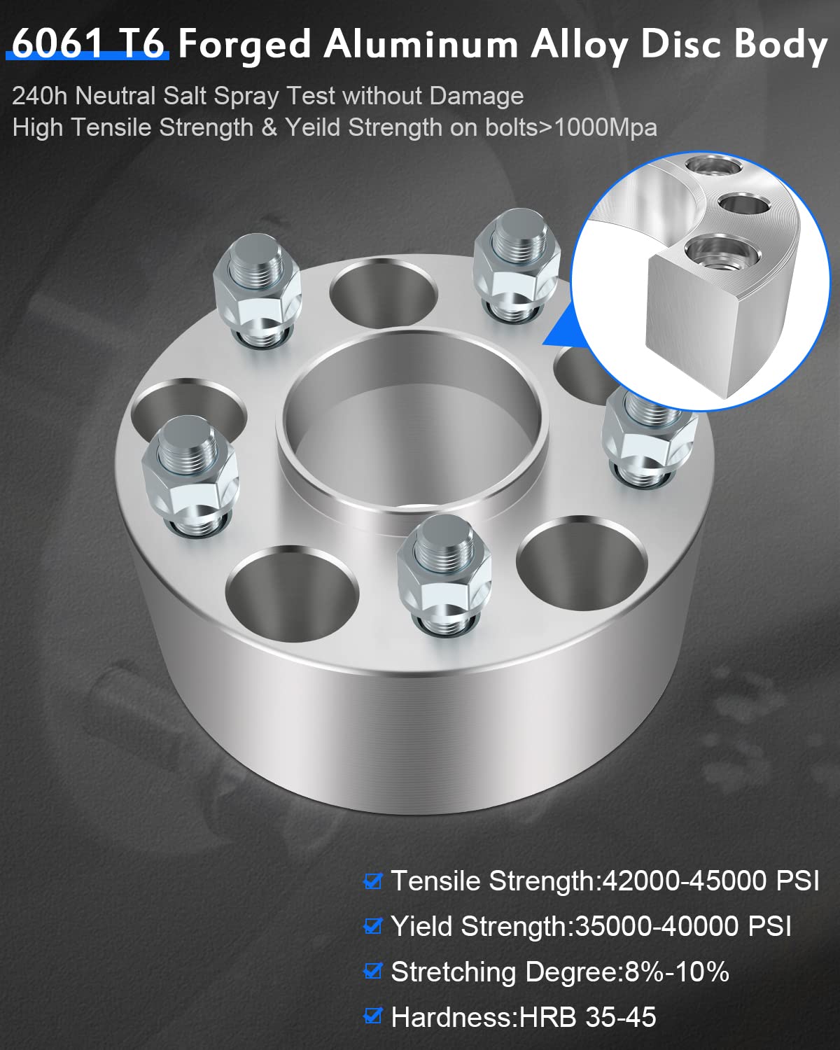 ECCPP 2PCS 5x120.65 Hubcentric Wheel Spacers 3