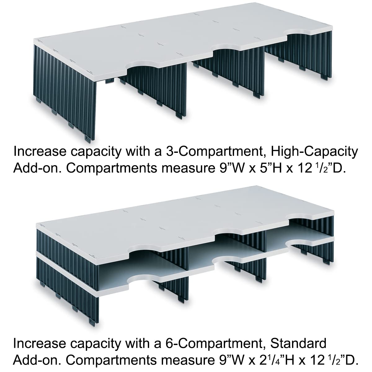 Ultimate Office TierDrop™ Desktop Organizer - 9 Compartment High Capacity File Sorter with Expandable Add-On Tiers | Forms, Documents & Paperwork Management | Perfect for Home Office, School & Workspace Organization | Lifetime Guarantee