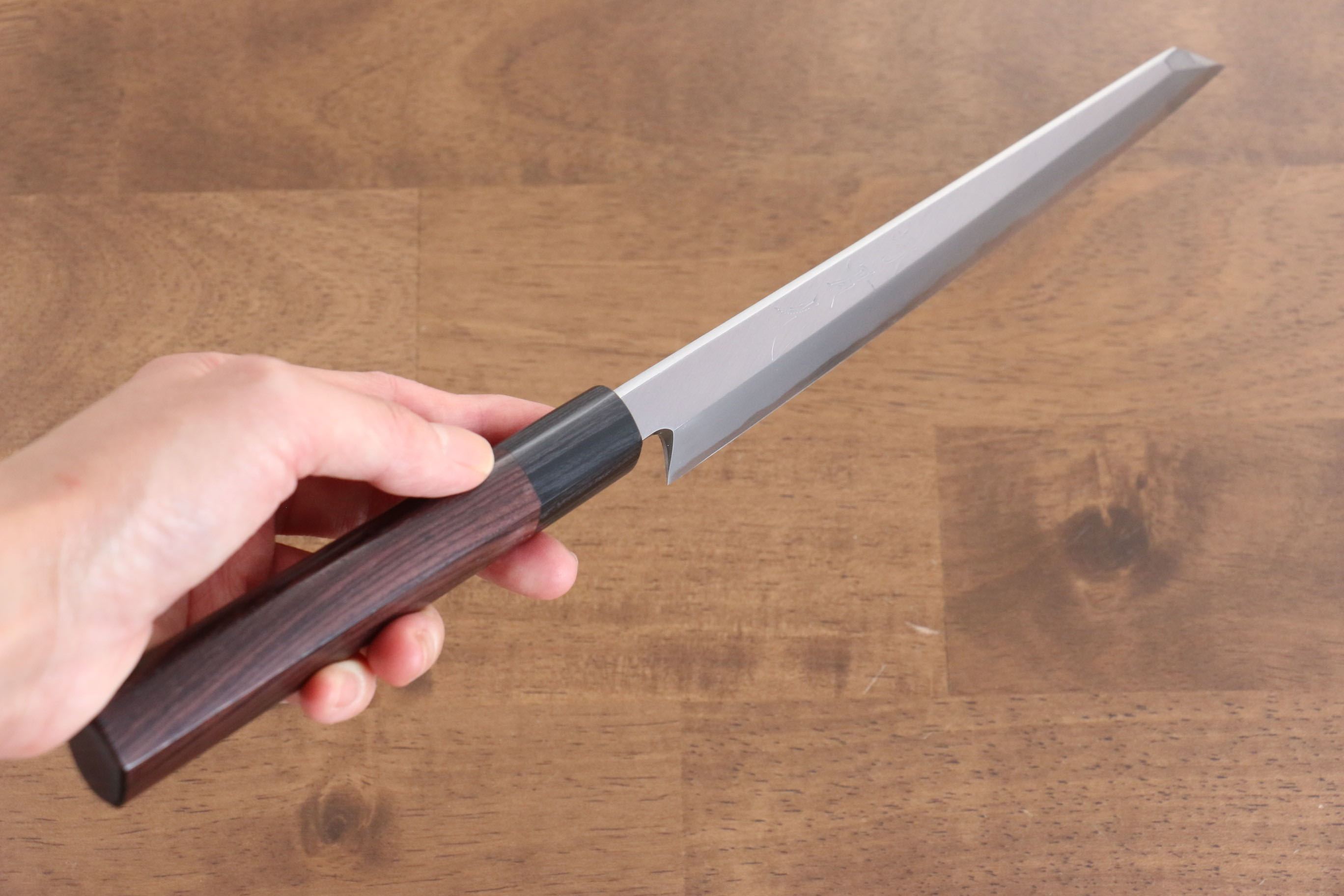 Premium Jikko White Steel No.2 Kiritsuke Yanagiba 210mm - Japanese Chef Knife with Ebony Handle for Sushi, Sashimi & Precision Cutting - Perfect for Professional Chefs & Home Cooks