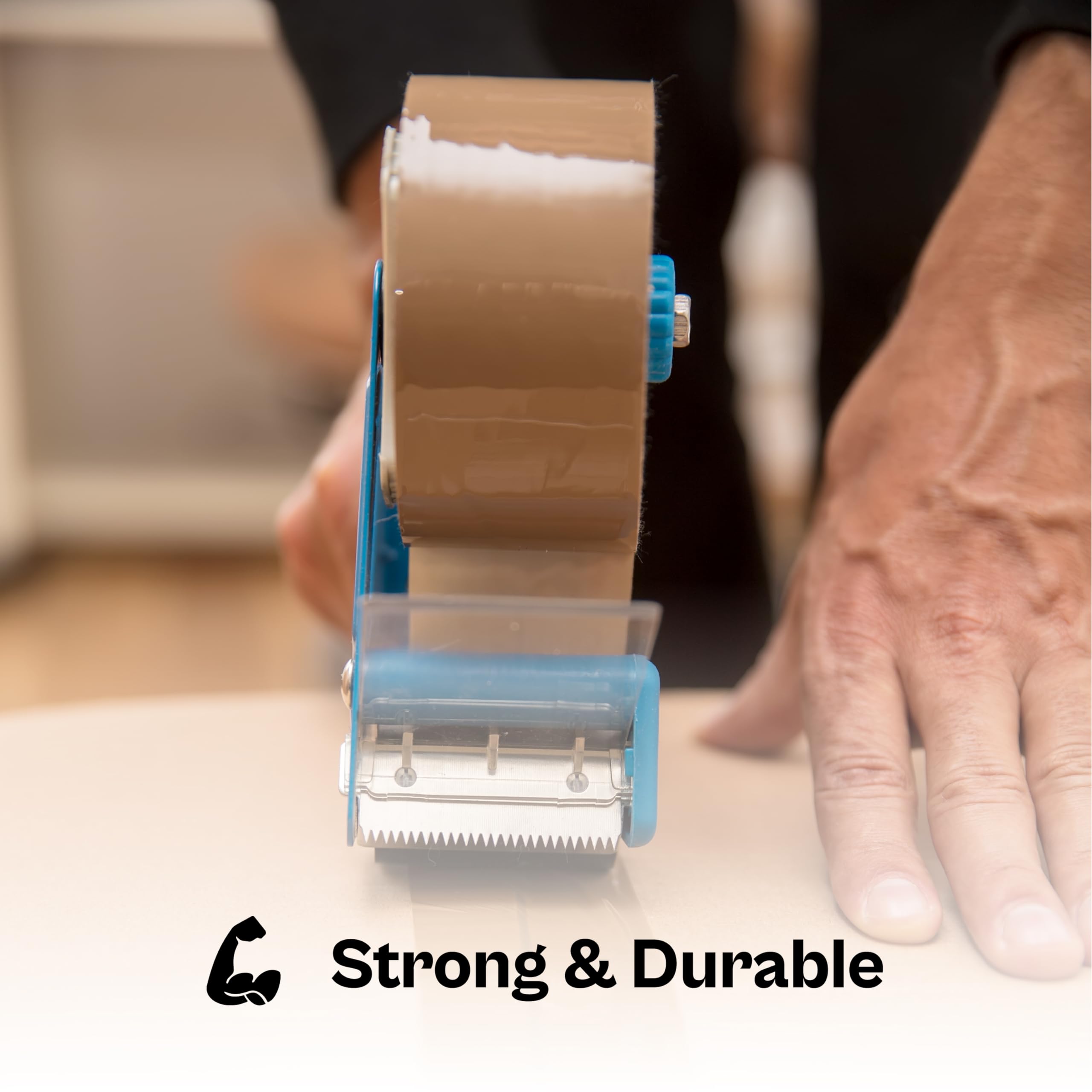 Shield Tape Heavy Duty Packing Tape - 2 Inch x 110 Yards, 36 Rolls Brown Packaging Tape (2.3 Mil, 3 Inch Core) - Dispenser Refill for Moving, Storage & Shipping Boxes | Ideal for Home, Office & Warehouse Use